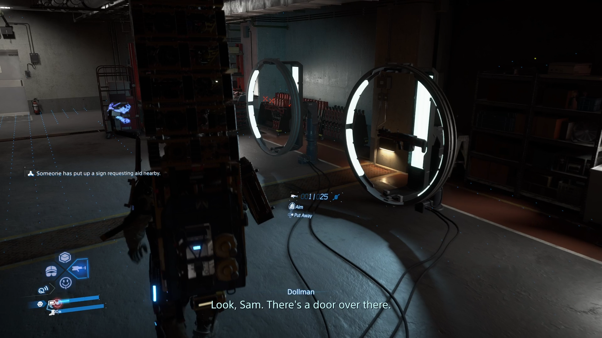 Weapon fabrication in Pizza Chef's Base in Death Stranding 2 (Source: Kojima Productions | Deltia's Gaming)