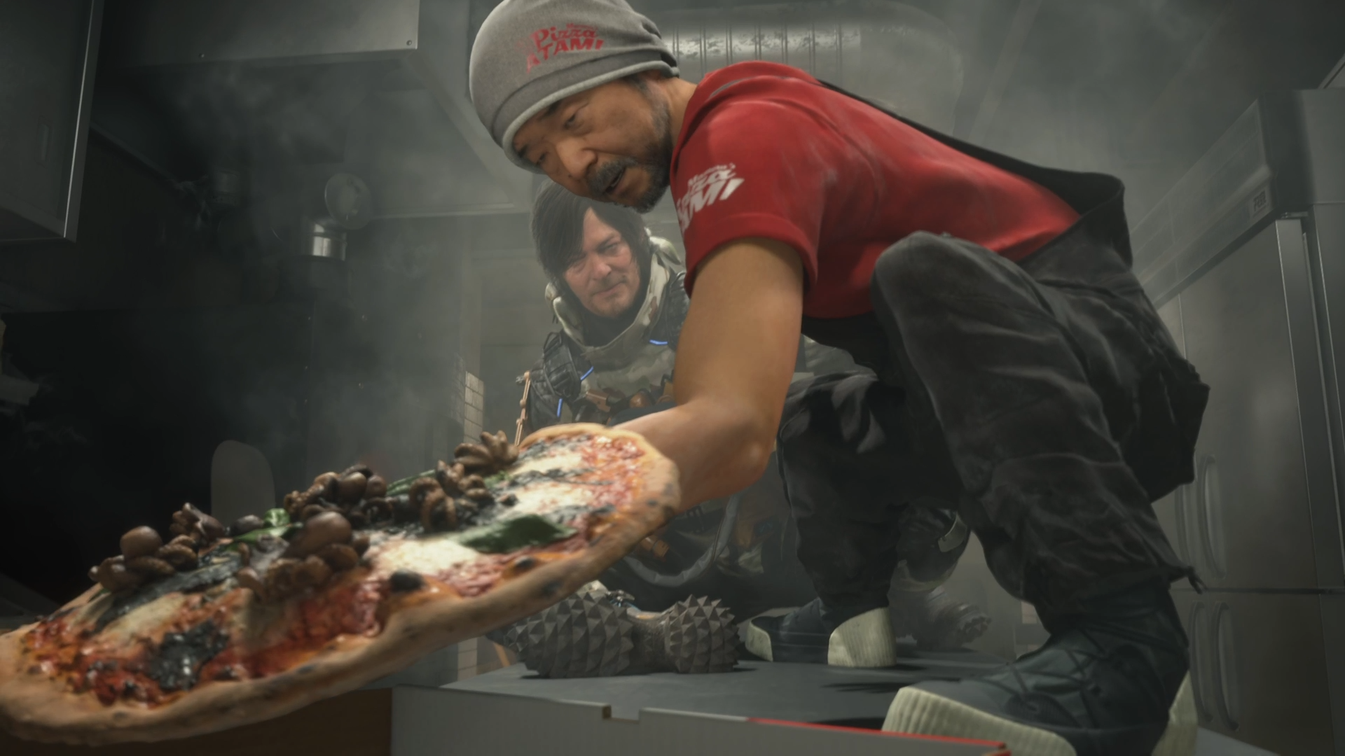 The real Pizza Chef in Death Stranding 2 [Source: Deltias Gaming/Kojima Productions]