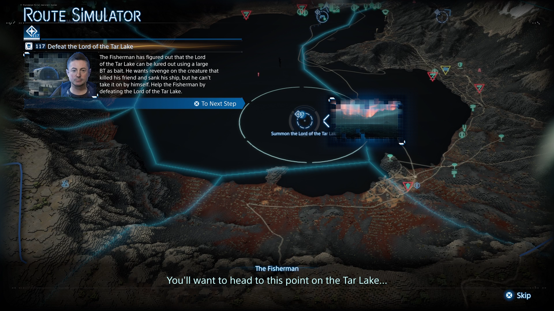 The land cropping in the middle from the right The Musician's SSS Post (Source: Kojima Productions | Deltia's Gaming)