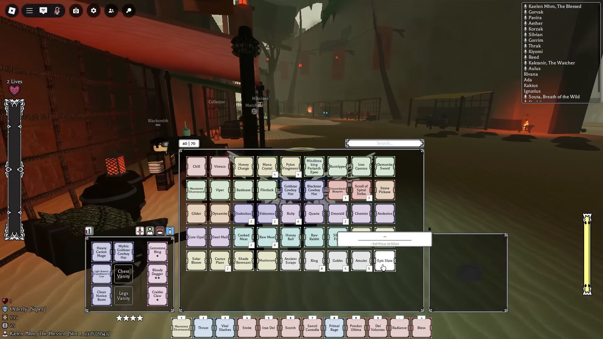 Slate in inventory (Image via Roblox)