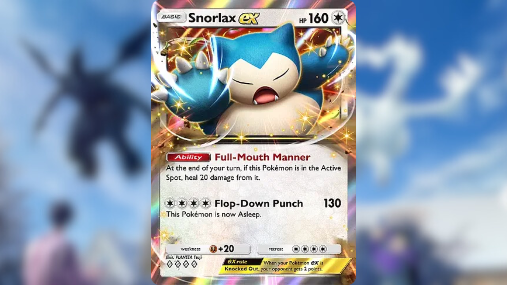 Snorlax ex can stall and deal damage (Image via The Pokemon Company)