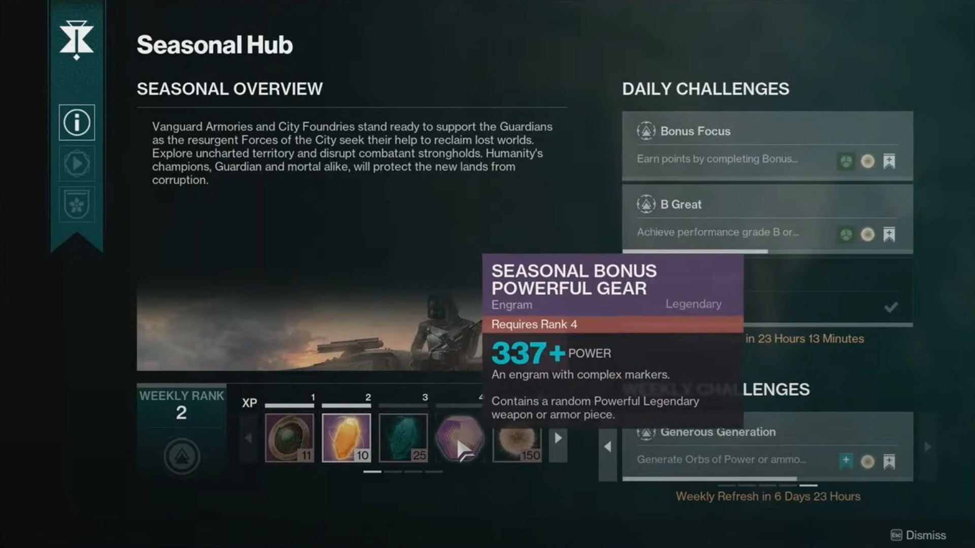 Some gears will have Seasonal Bonus capabilities