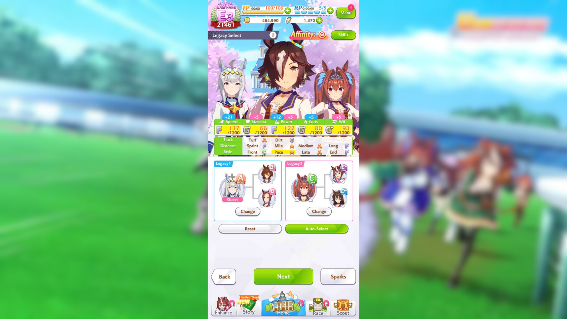 Sparks can be difficult to farm in Umamusume Pretty Derby (Image via Cygames Inc.)