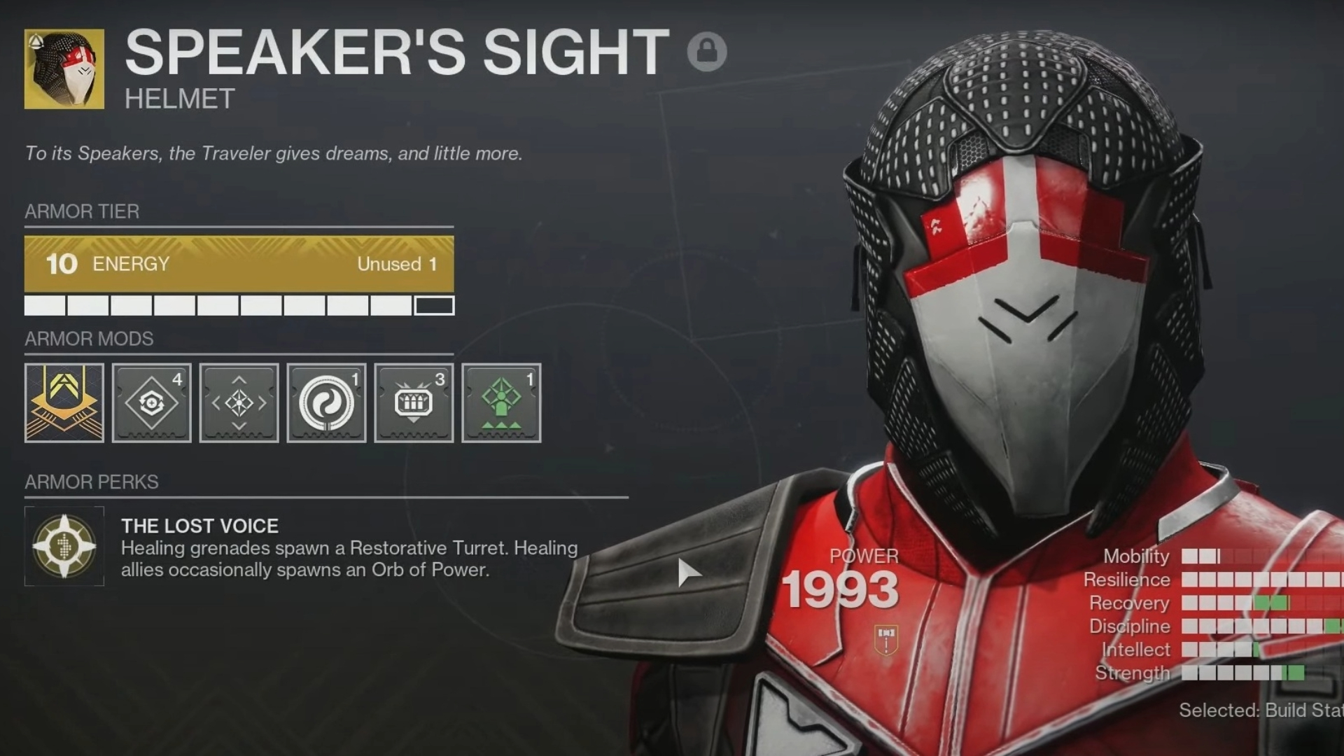 Speaker's Sight information