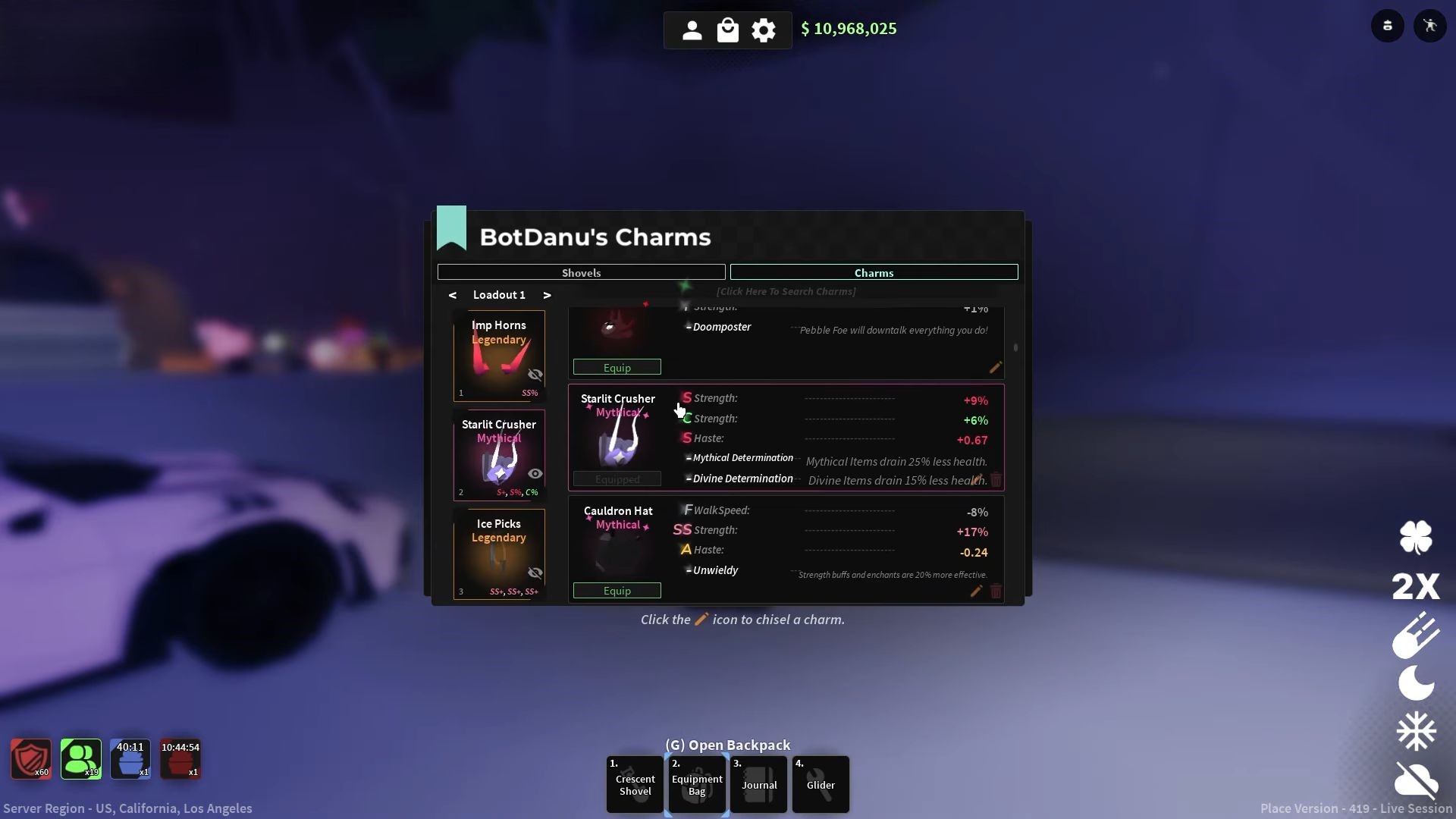 Starlit Crusher in Dig (Image via Roblox)