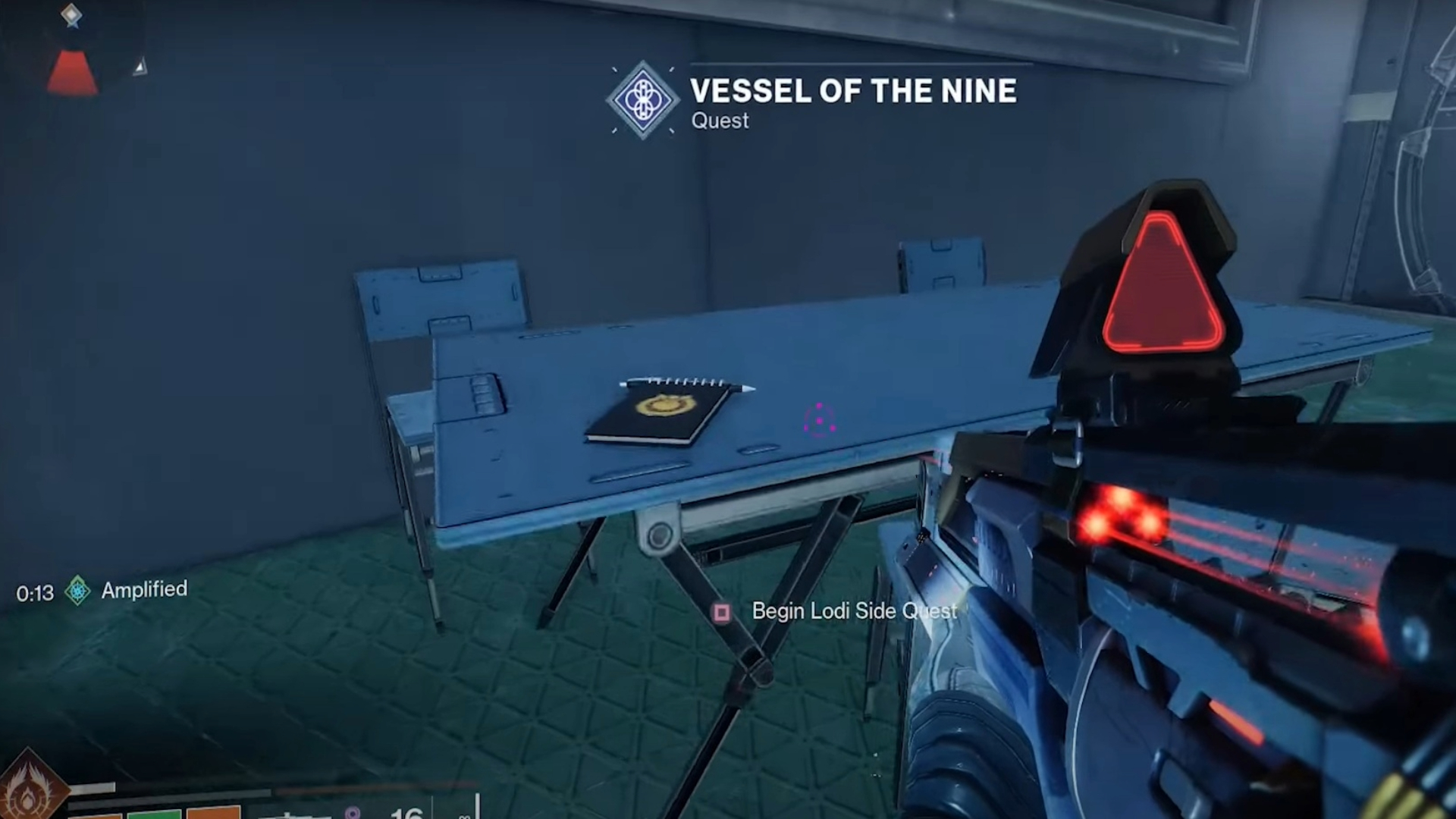 Start the quest by interacting with this journal