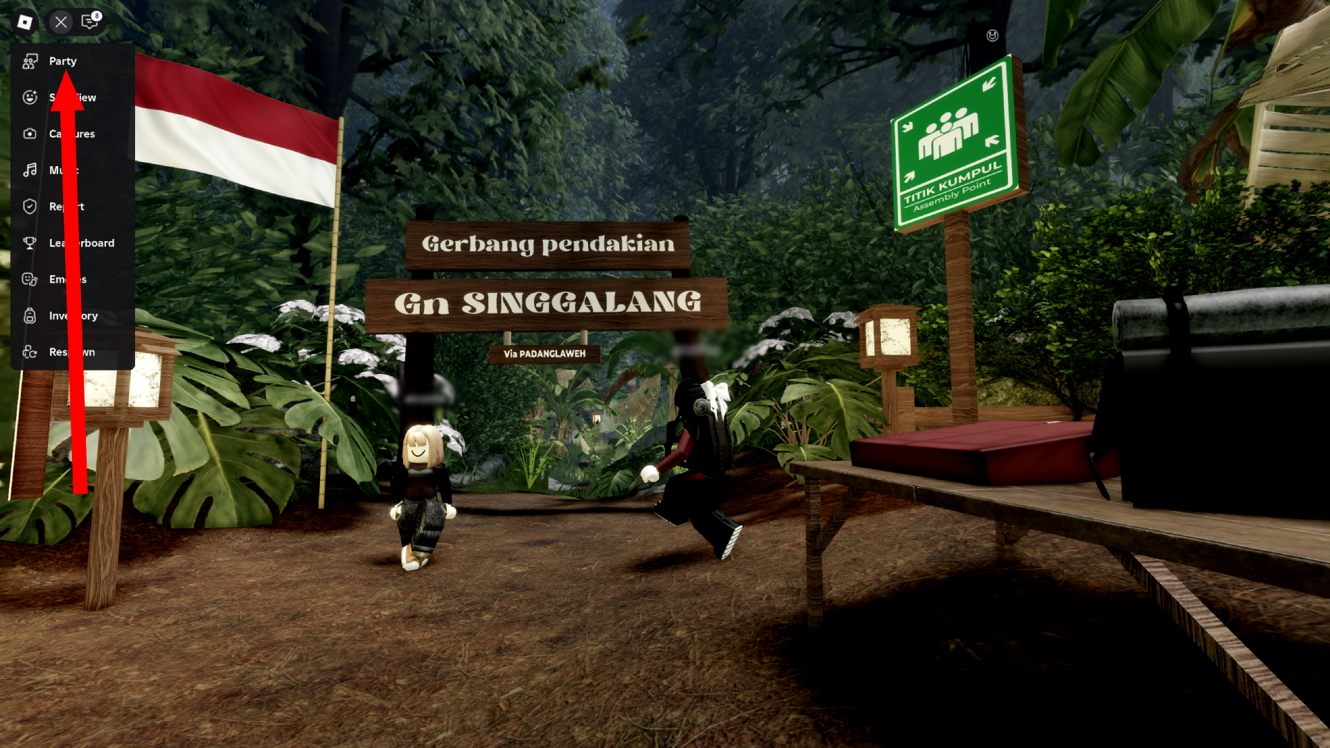 Start your Trek (Image via Roblox Corporation)