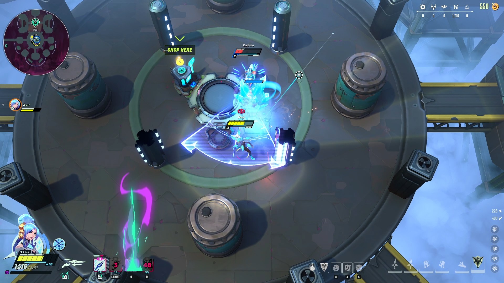 Frozen Barricade blocks attacks