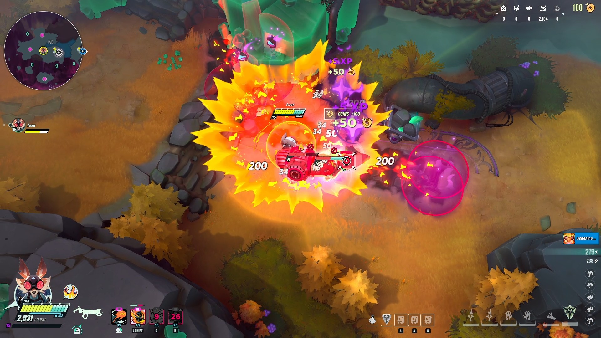 Heat Shield has a large AoE