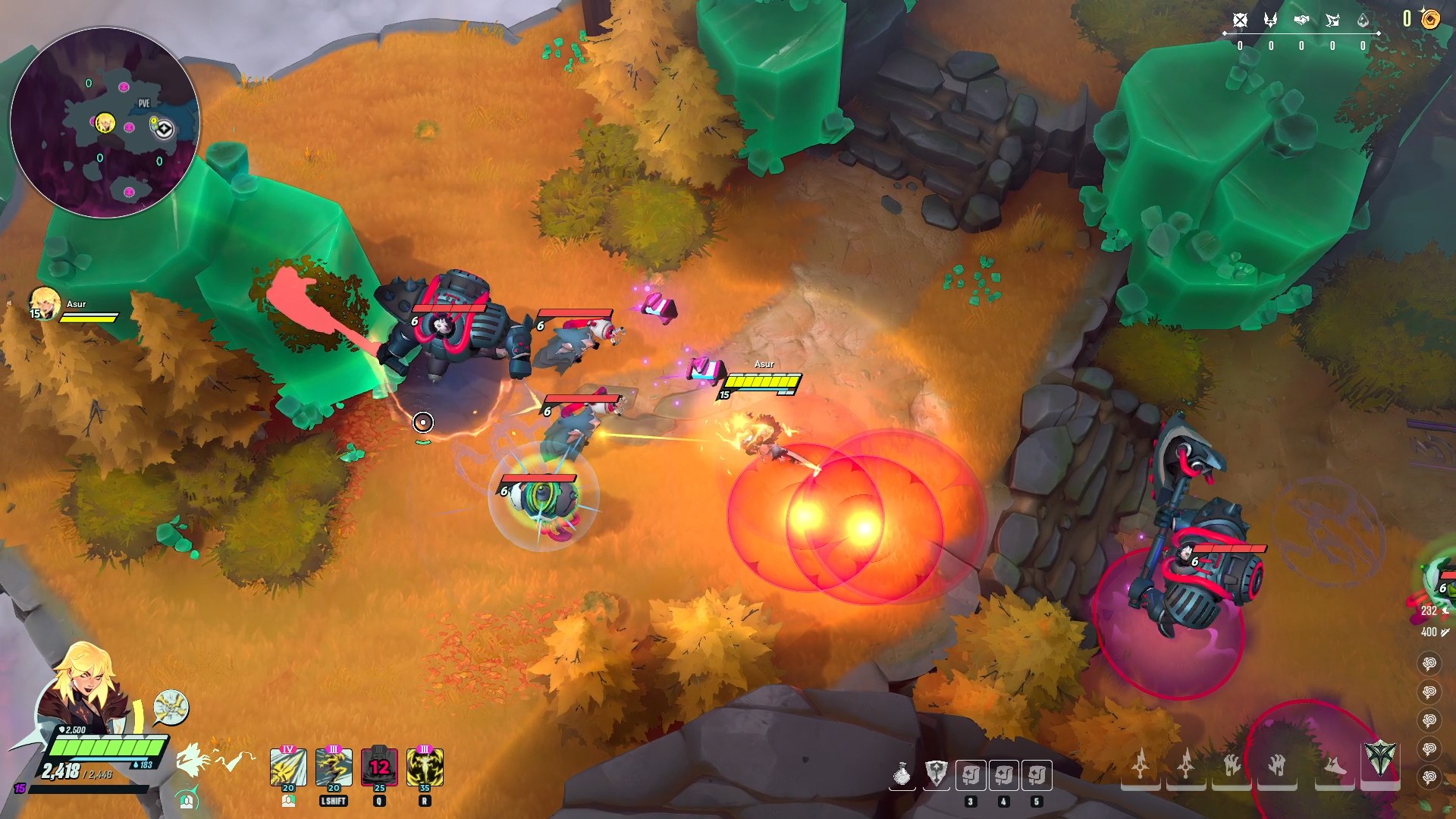 Lightning Strike pushes enemies in the chosen direction