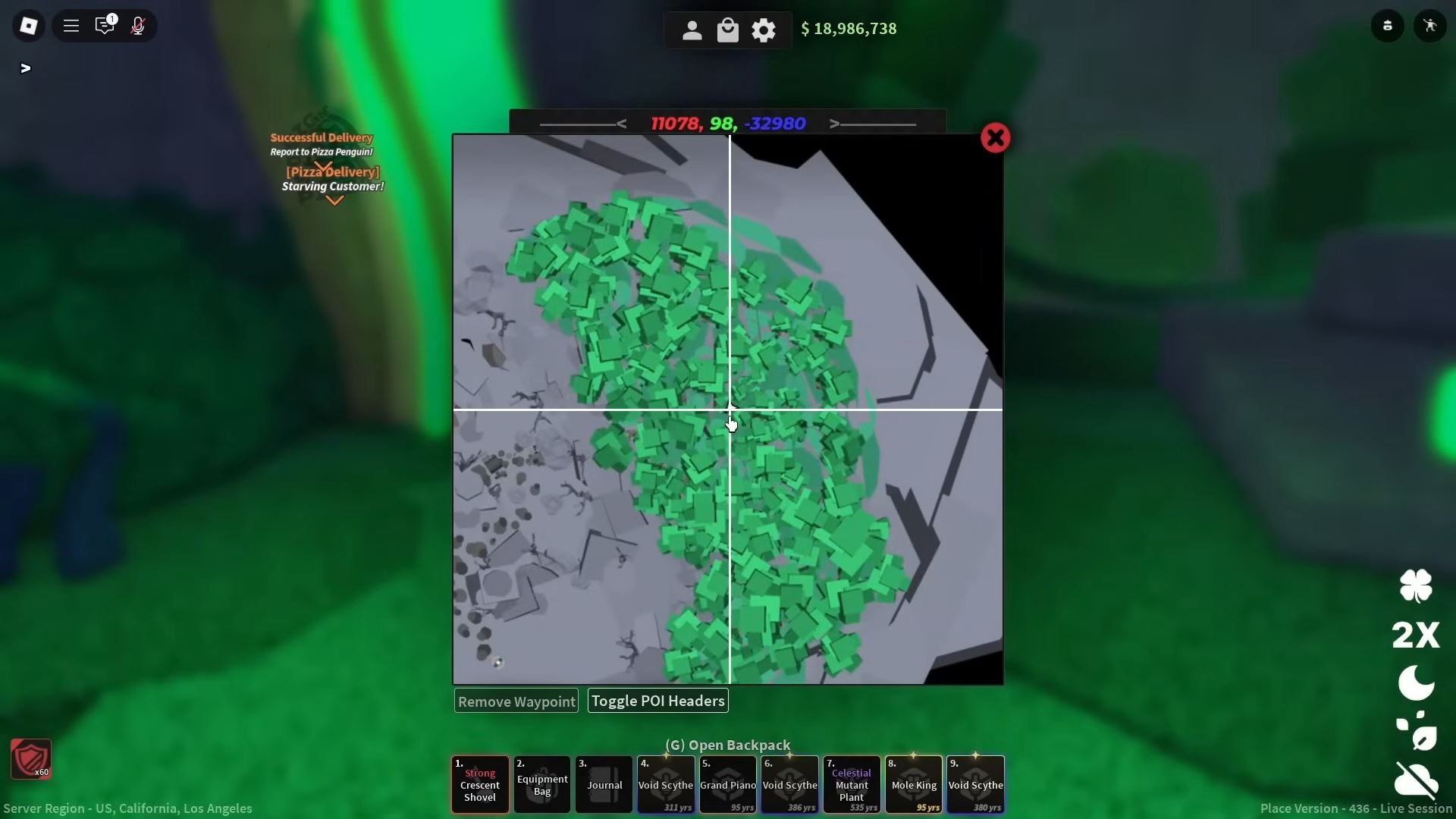 Symphony Shovel location on map (Image via Discord)