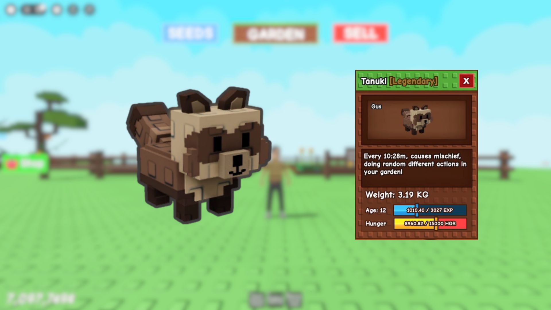 Tanuki Passive (Image via Roblox)