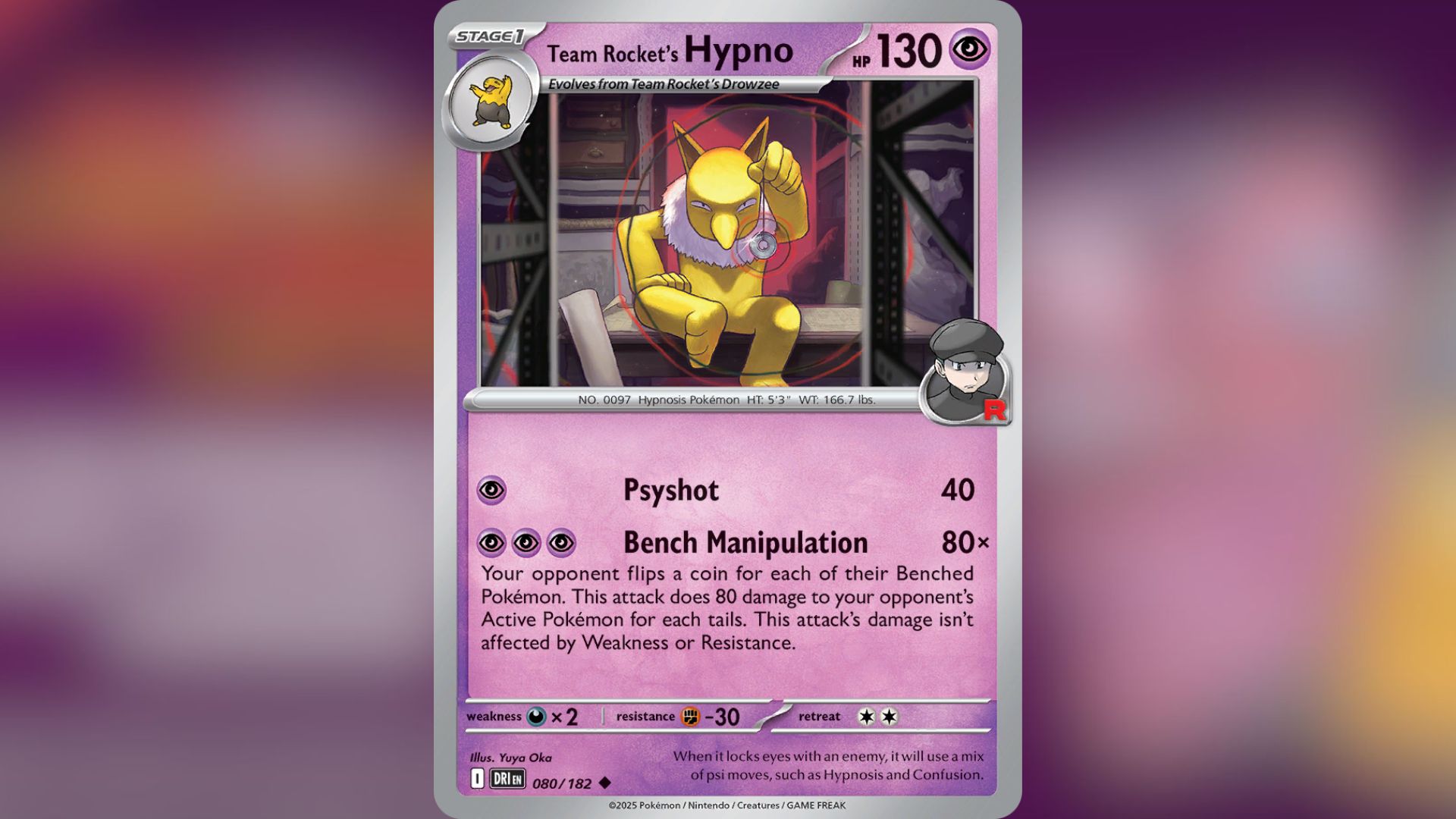 Team Rocket's Hypno (Image via TPC)