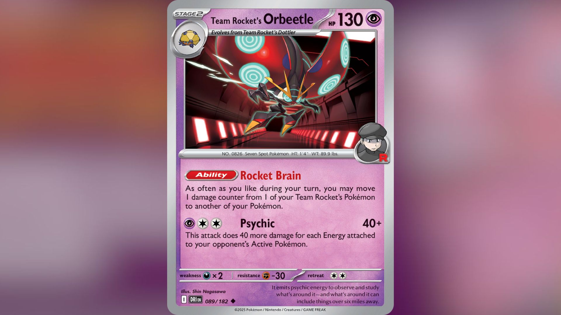 Team Rocket's Orbeetle (Image via TPC)