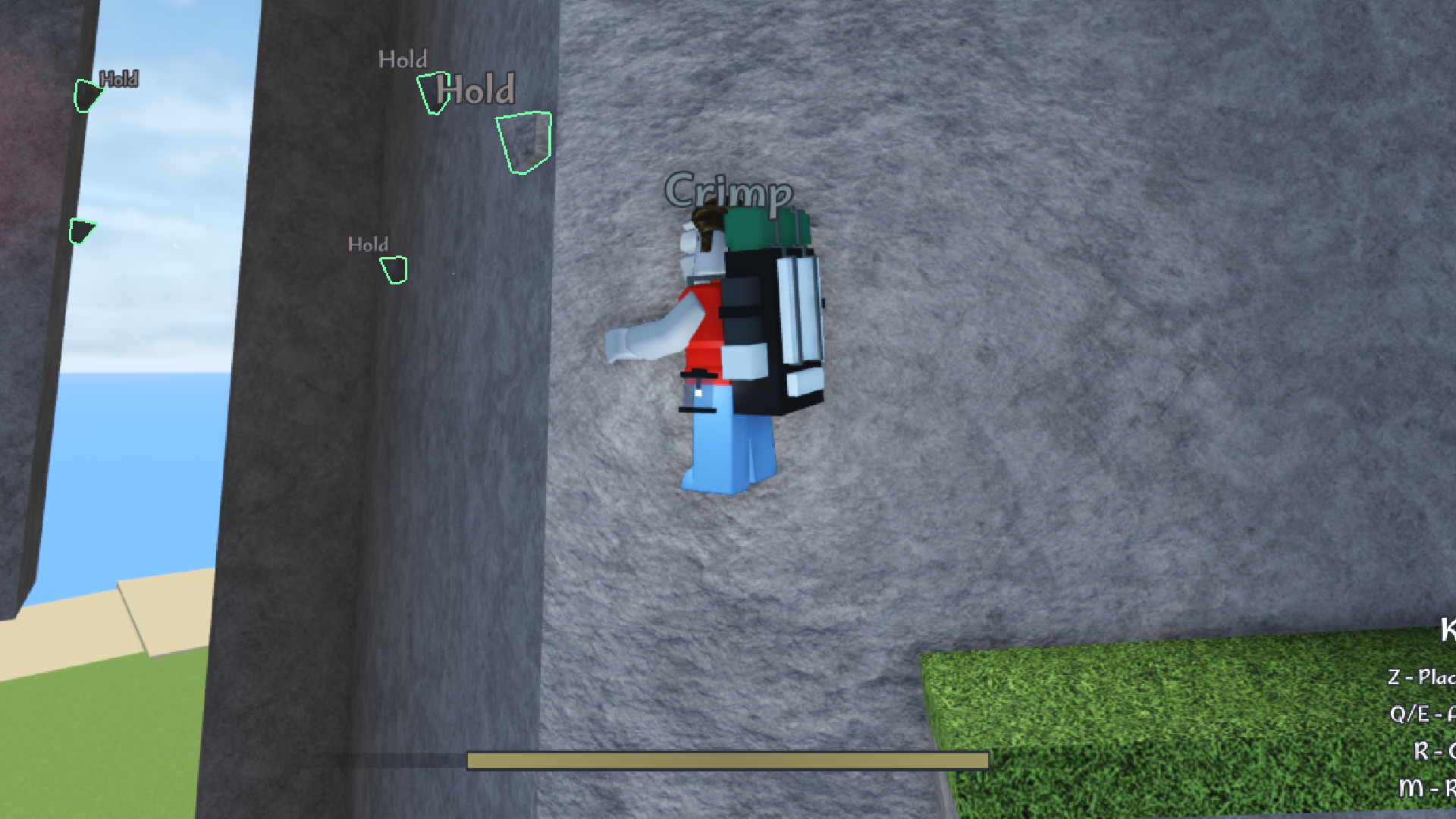 The Crimp will Drain Stamina (Image via Roblox Corporation)
