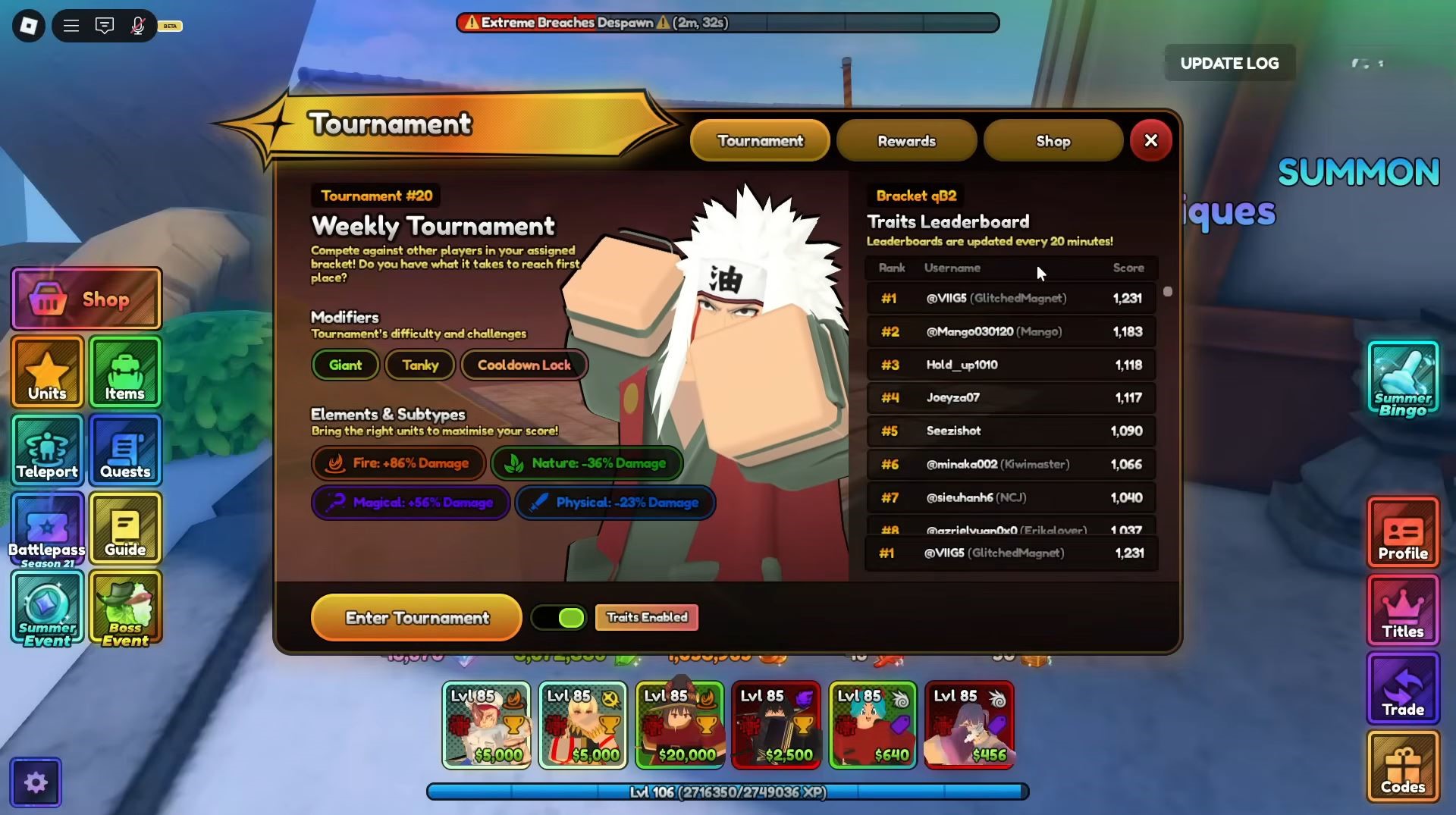 Tournament #20 (Image via Roblox)