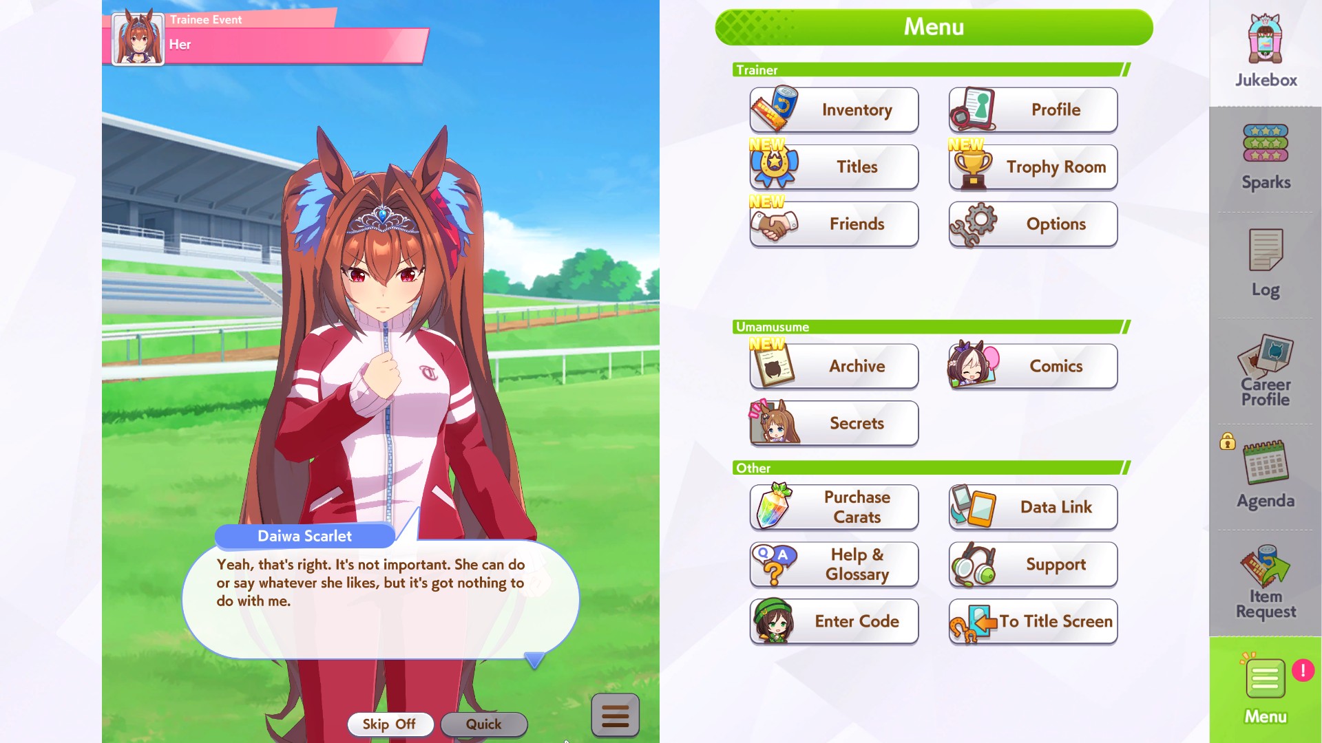 Her event