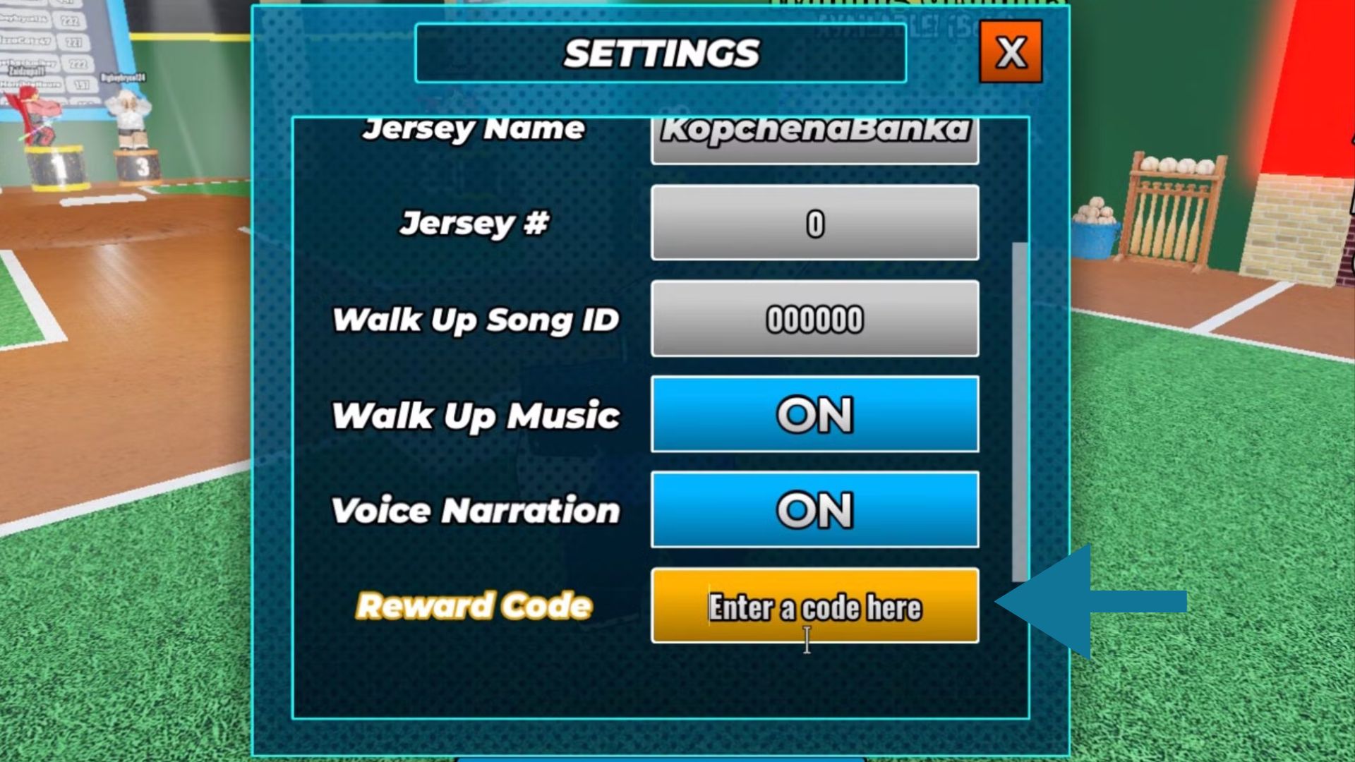 Redeem the codes here (Source: Roblox)