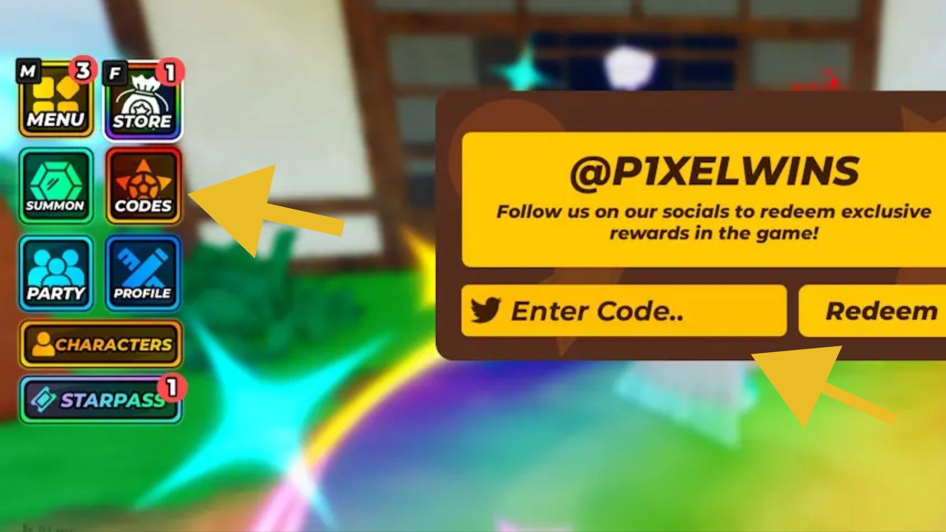 Redeem the codes here (Source: Roblox)