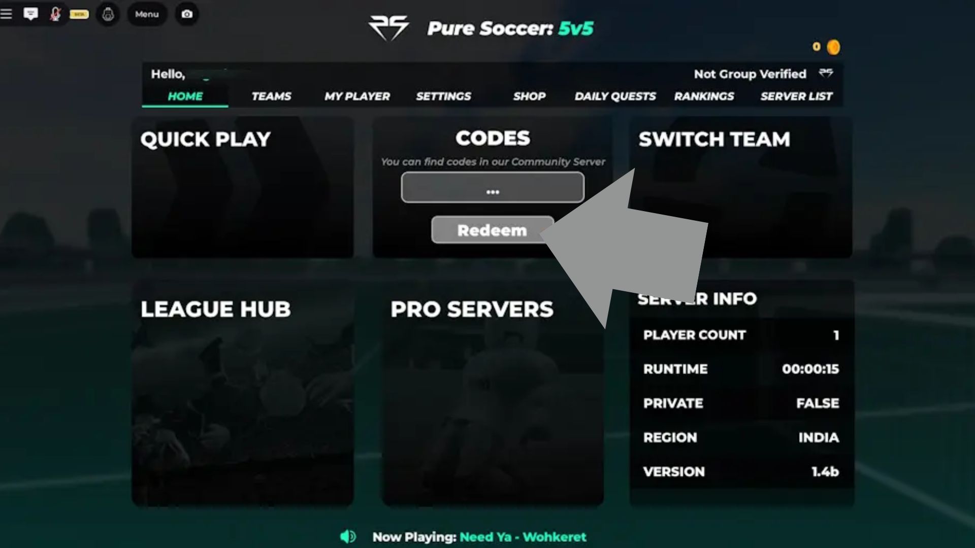 Redeem the codes here (Source: Roblox)