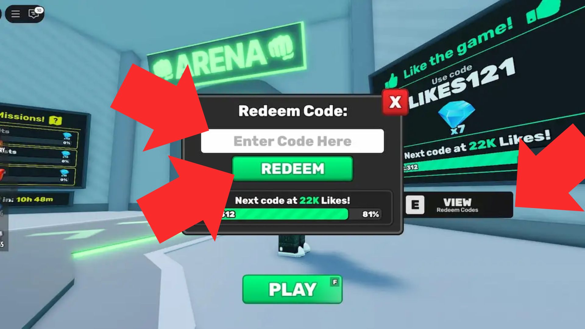 Redeem the codes here (Source: Roblox)