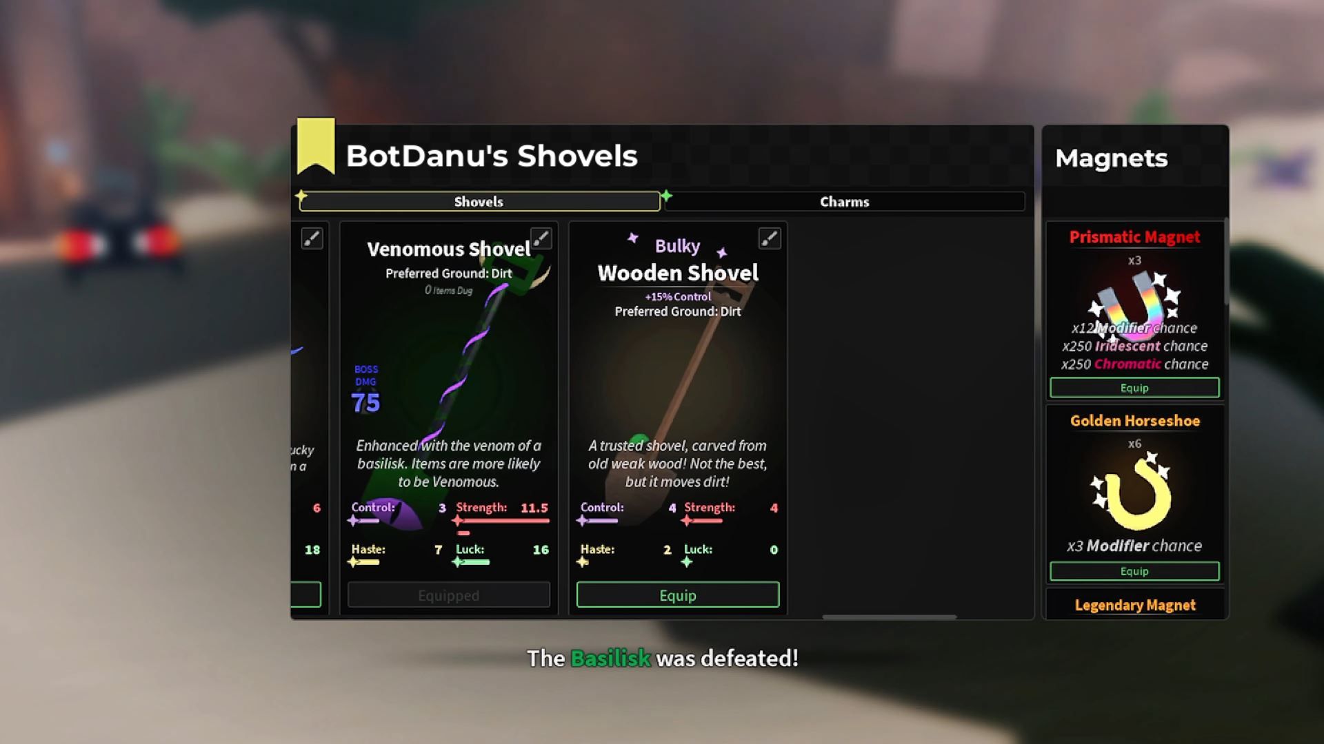 Venomous Shovel (Image via Roblox)