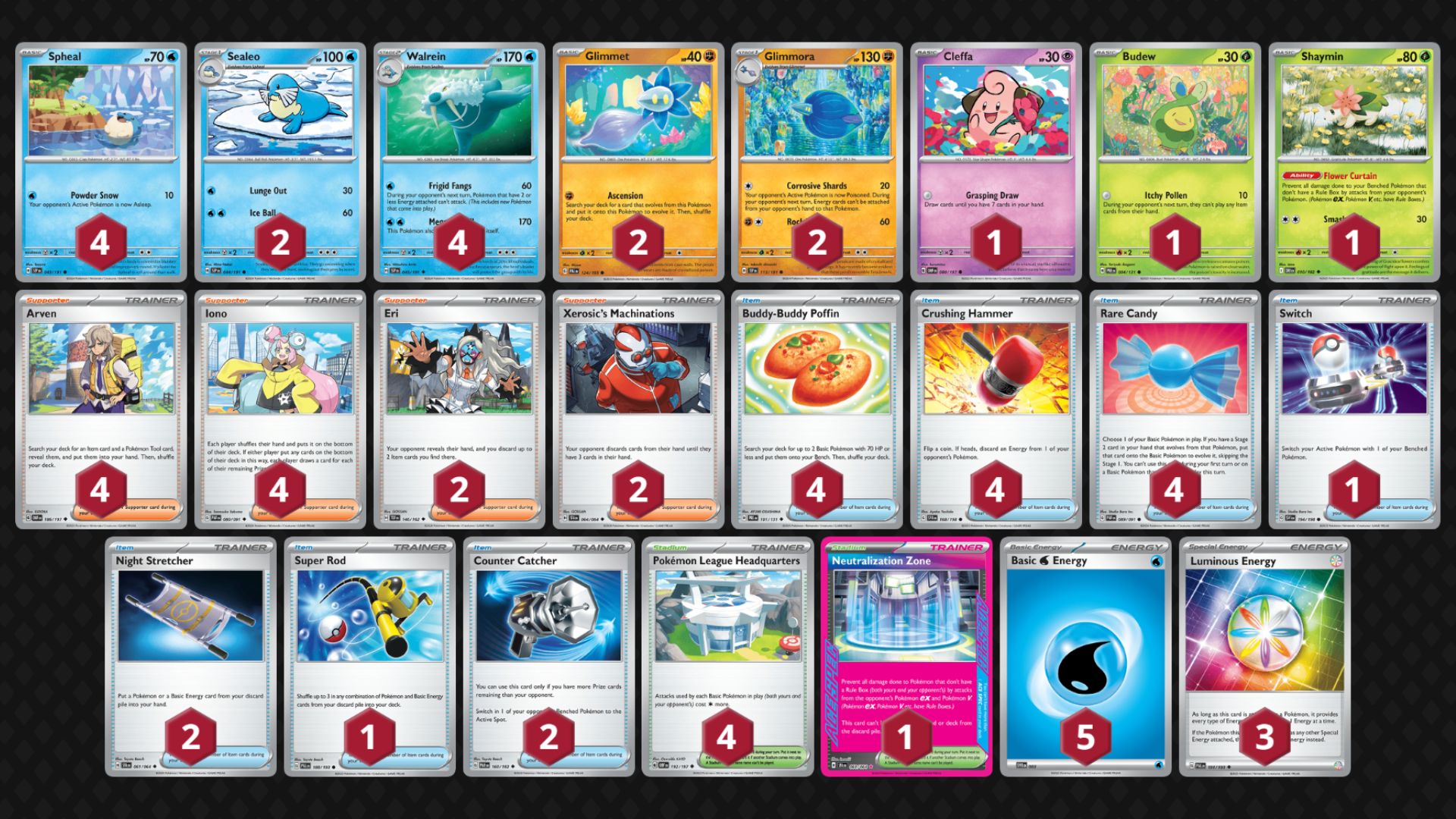 Walrein decklist (Image via TPC)
