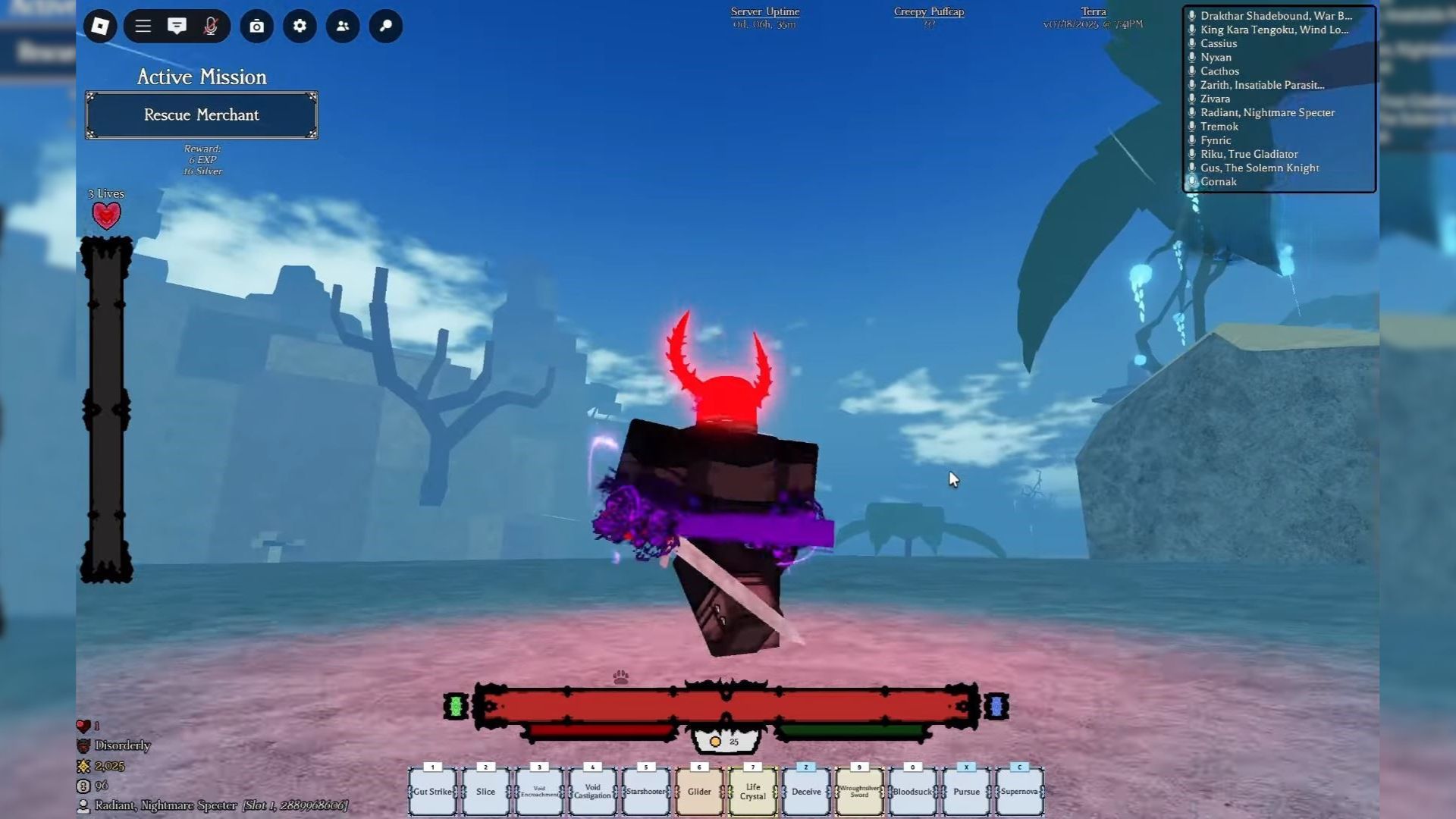 Wroughtsilver Sword in Rogueblox (Image via Roblox)