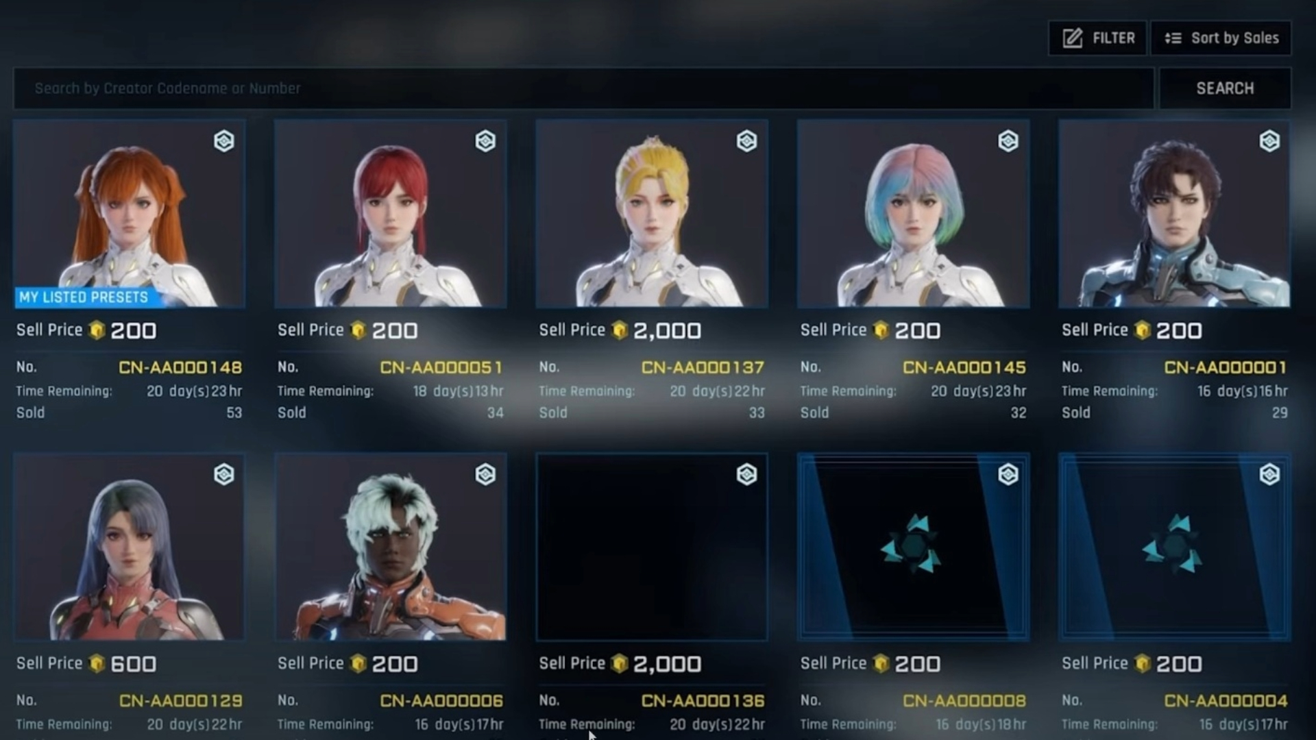 You can sell your items at the Matrix Marketplace for Corite