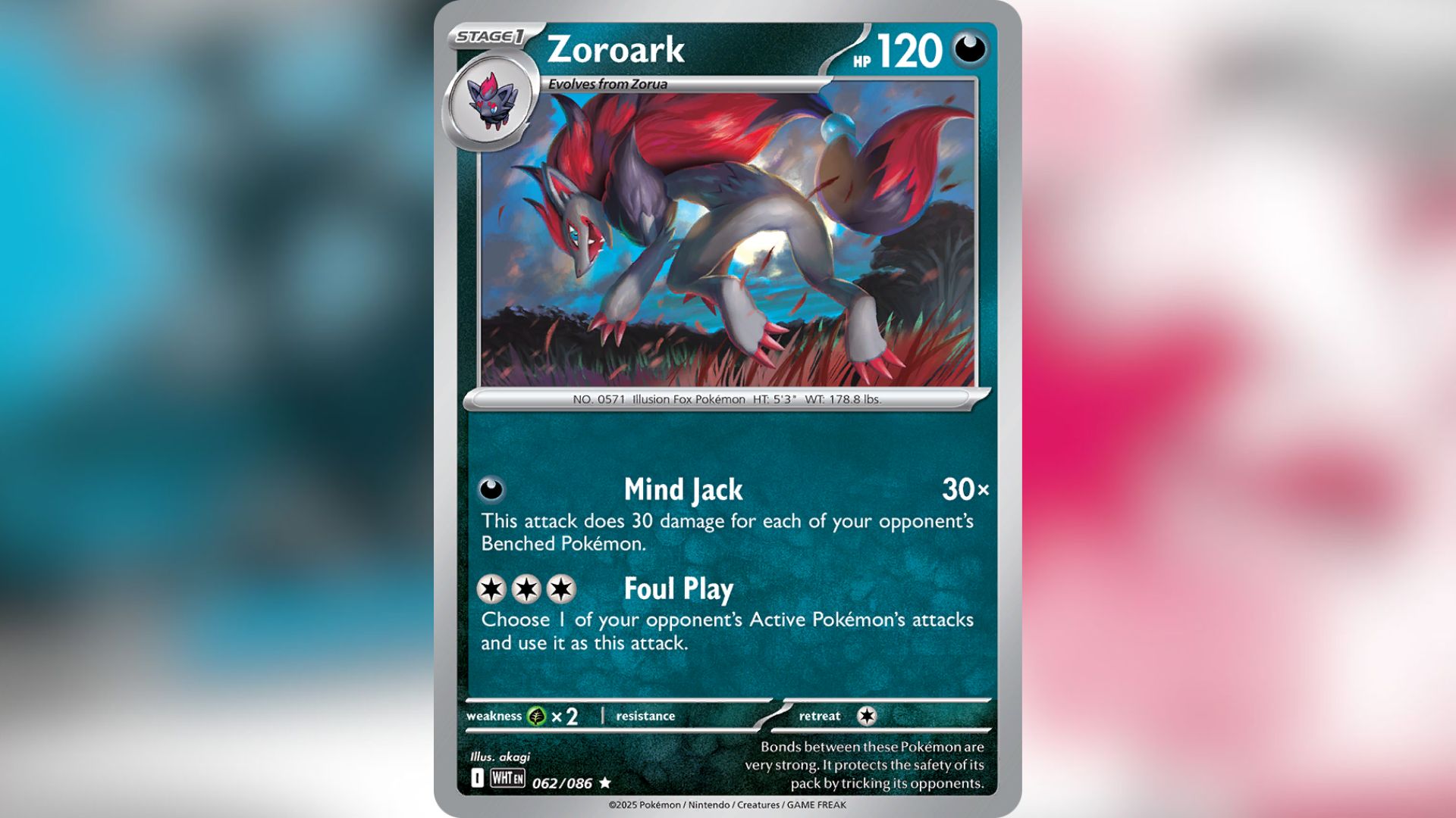 Zoroark from White Flare (Image via TPC)