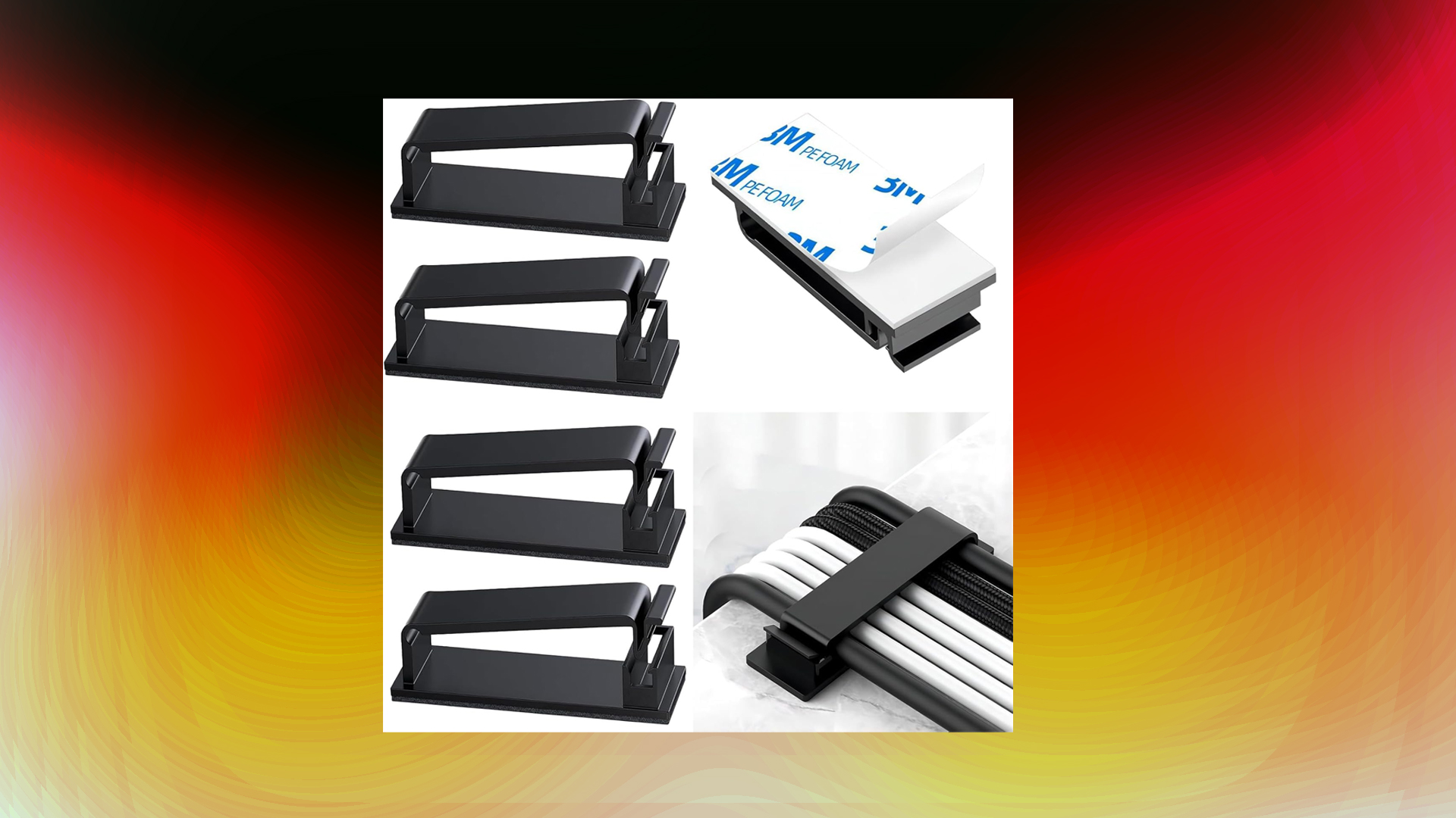 An image showing Cable Clips and Adhesive Organizers