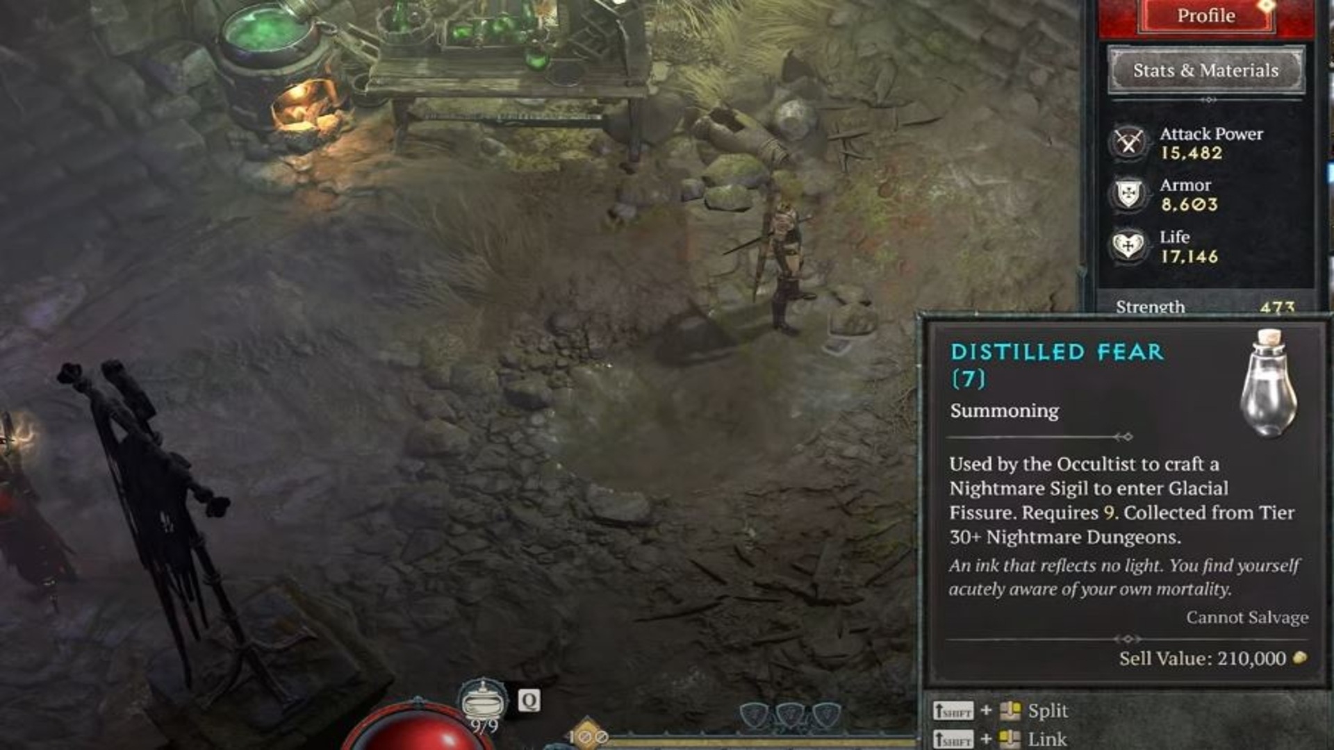 Distilled Fear let you summon the Beast in the Ice in Diablo 4.