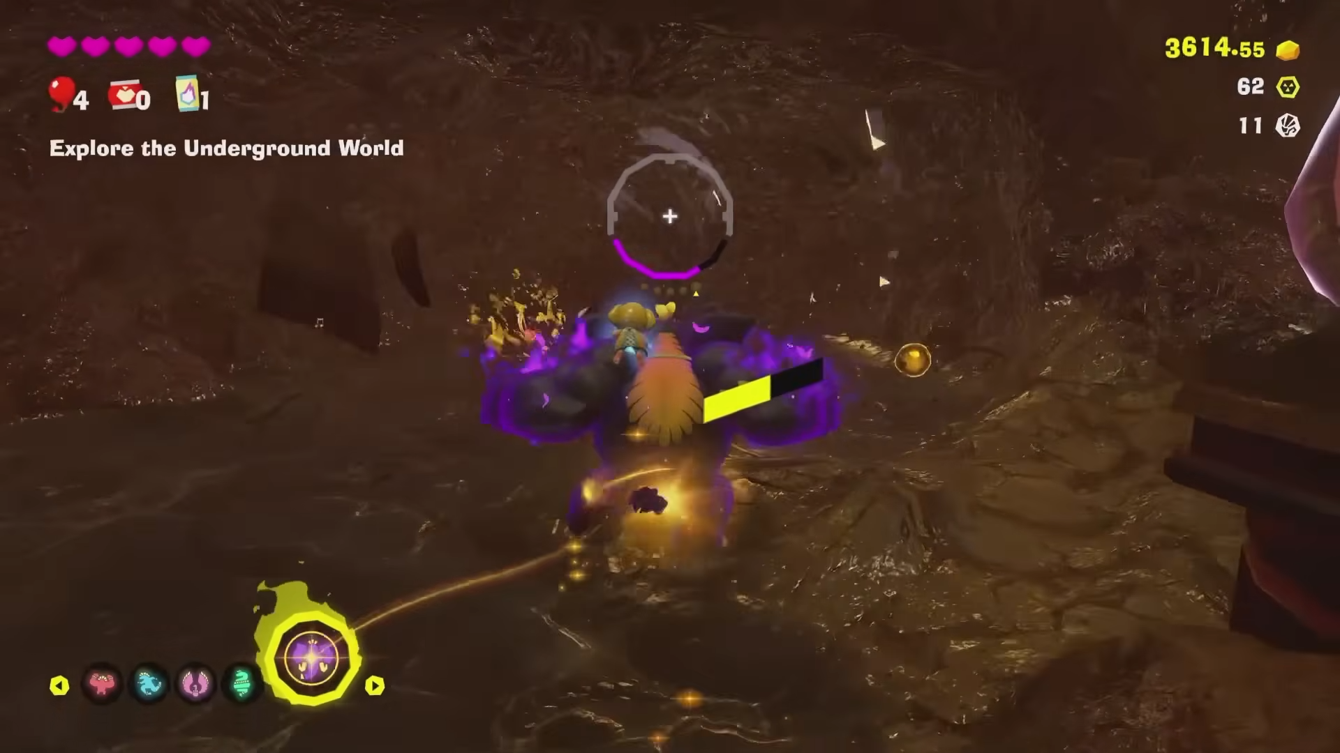 An image showing DK digging a tunnel