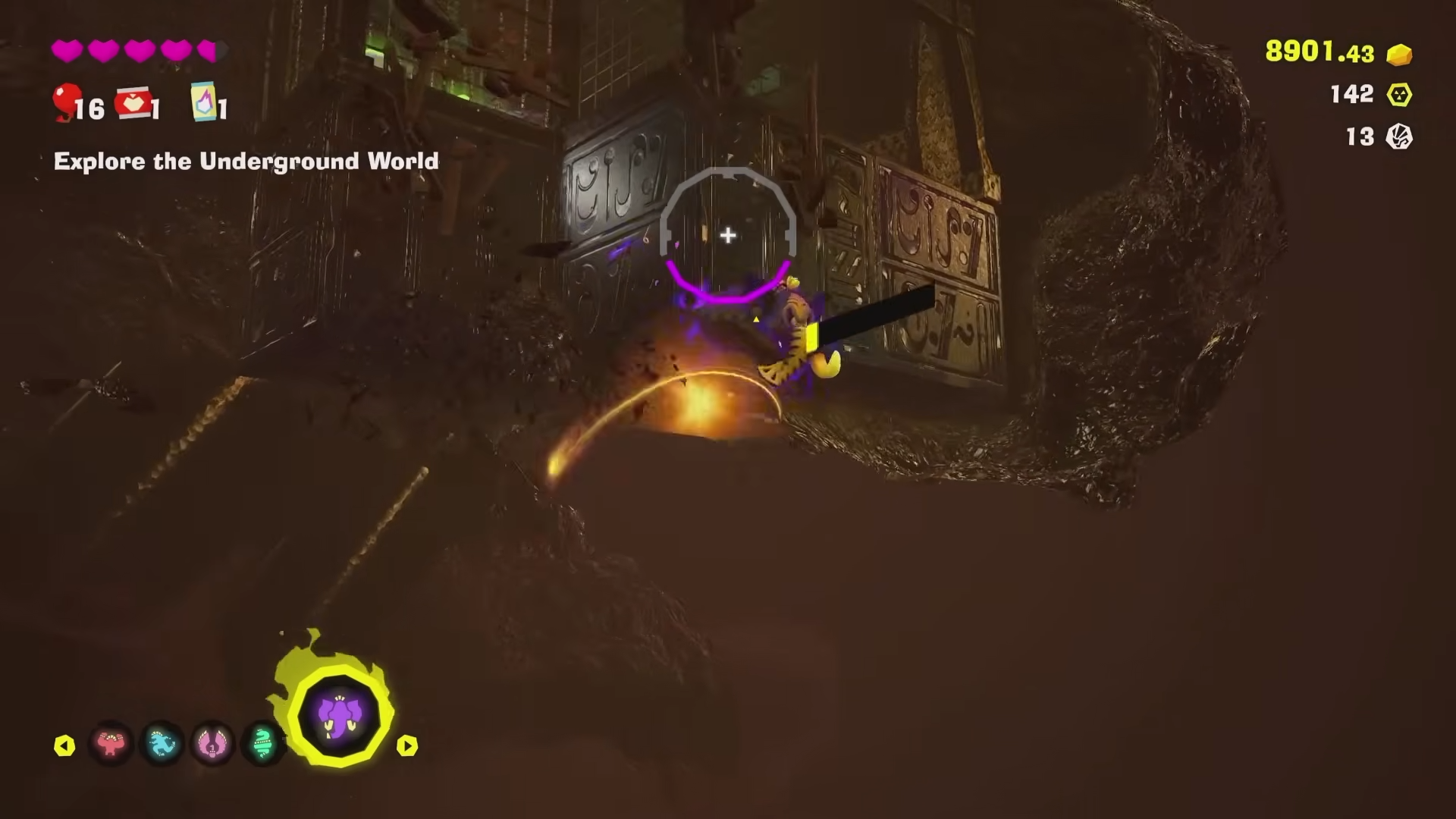 An image showing an easter egg while digging tunnel