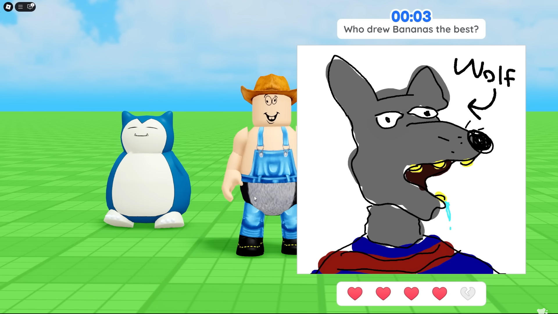 Draw like your life and friendship depend on it (Image via Roblox/YouTube @PolarCub)