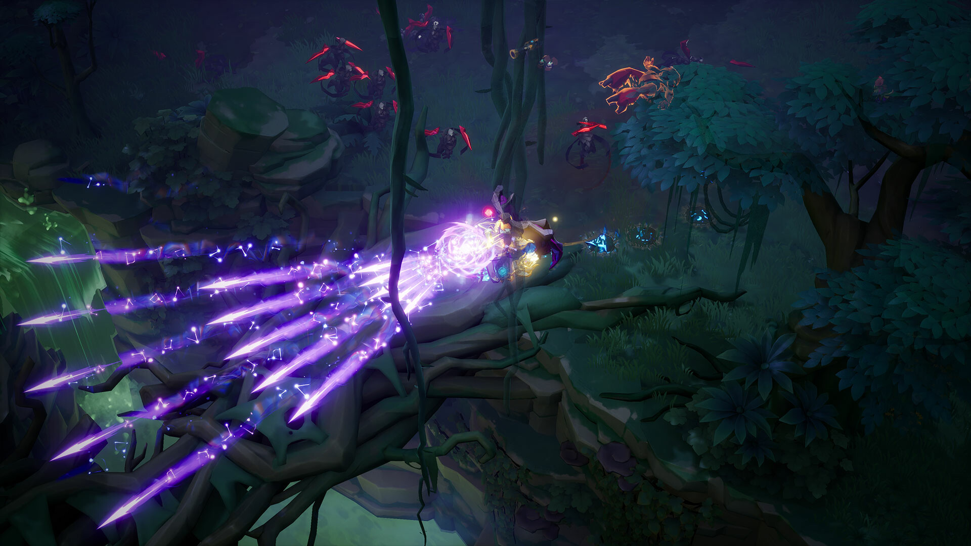 Look for a safe spot when healing (Image via XD)
