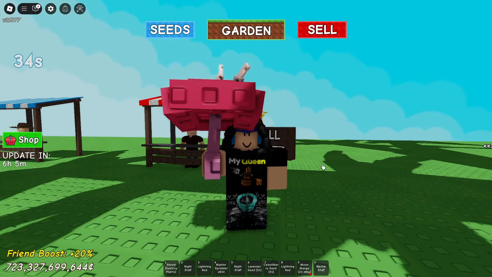 Horned Dinoshroom in Grow a Garden: Harvest value, Rarity, and Seed price