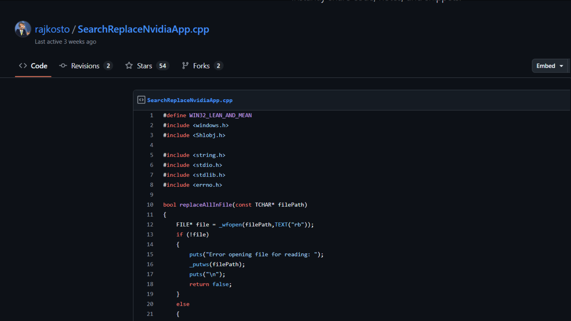 An image of a GitHub webpage