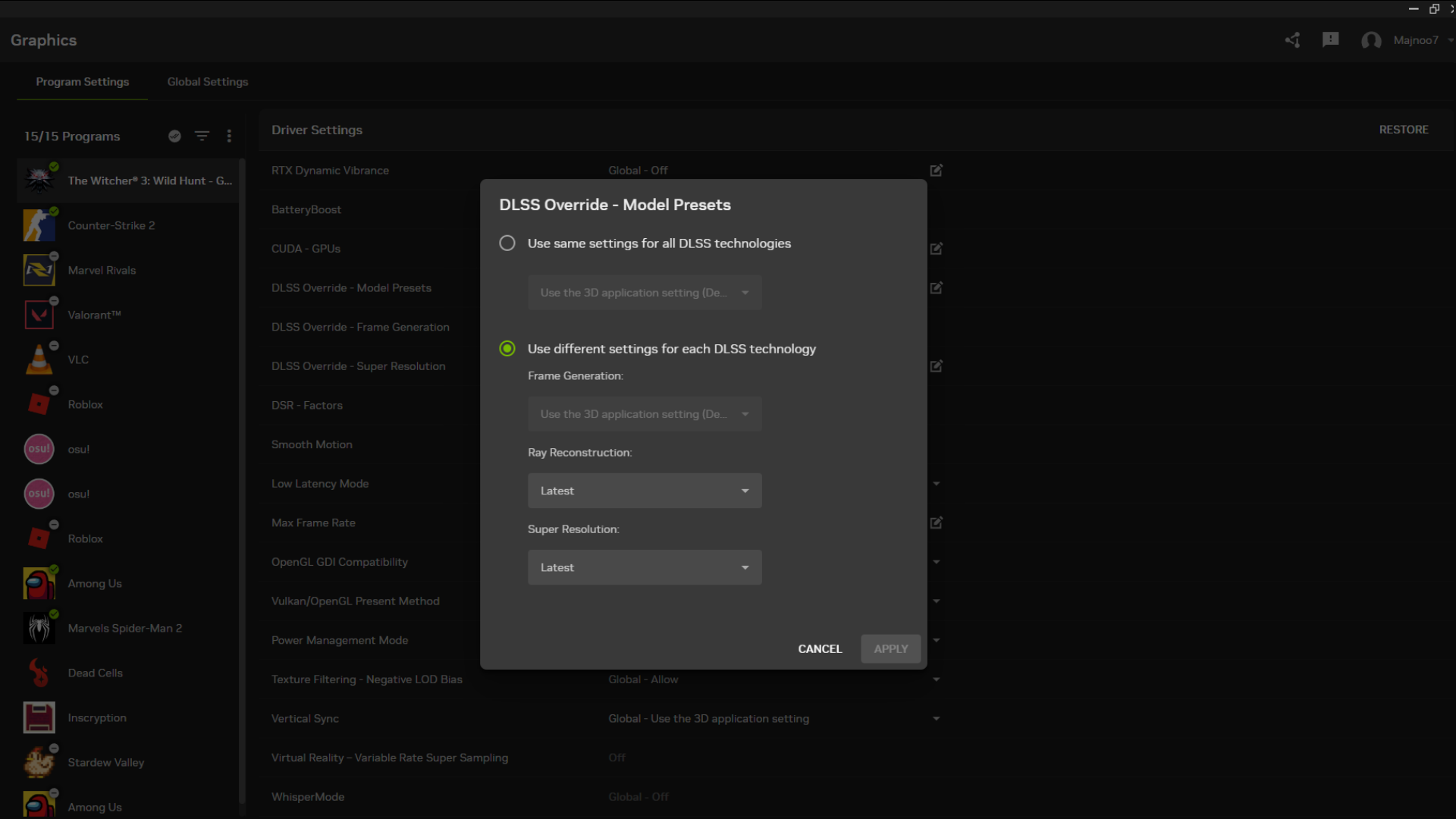 An image of the NVIDIA App