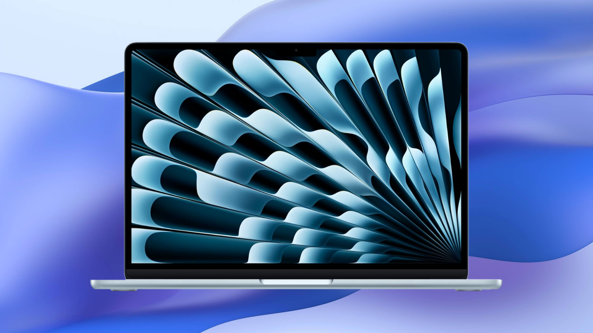 An image of MacBook Air 2025 Sky Blue