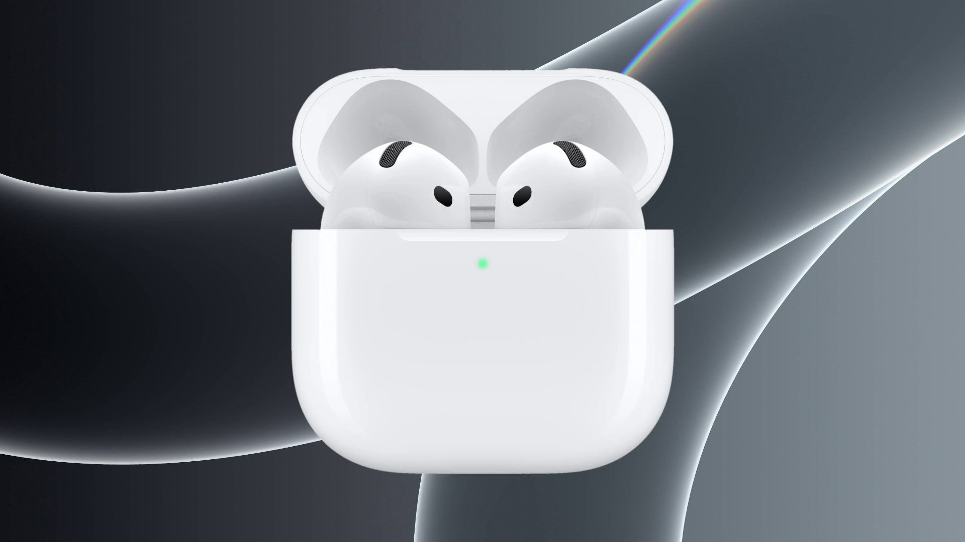 An image of Apple AirPods 4 with case
