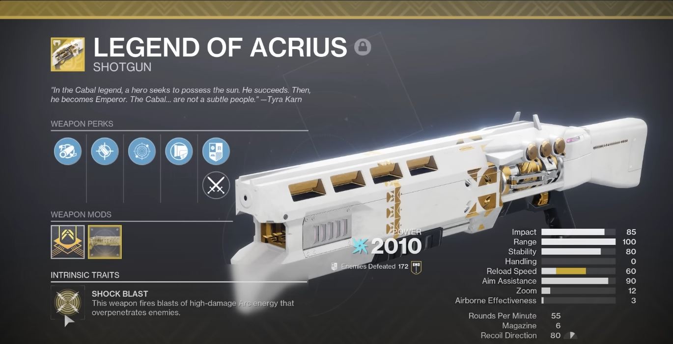 A weapon from vanilla Destiny 1 (Image via Bungie)