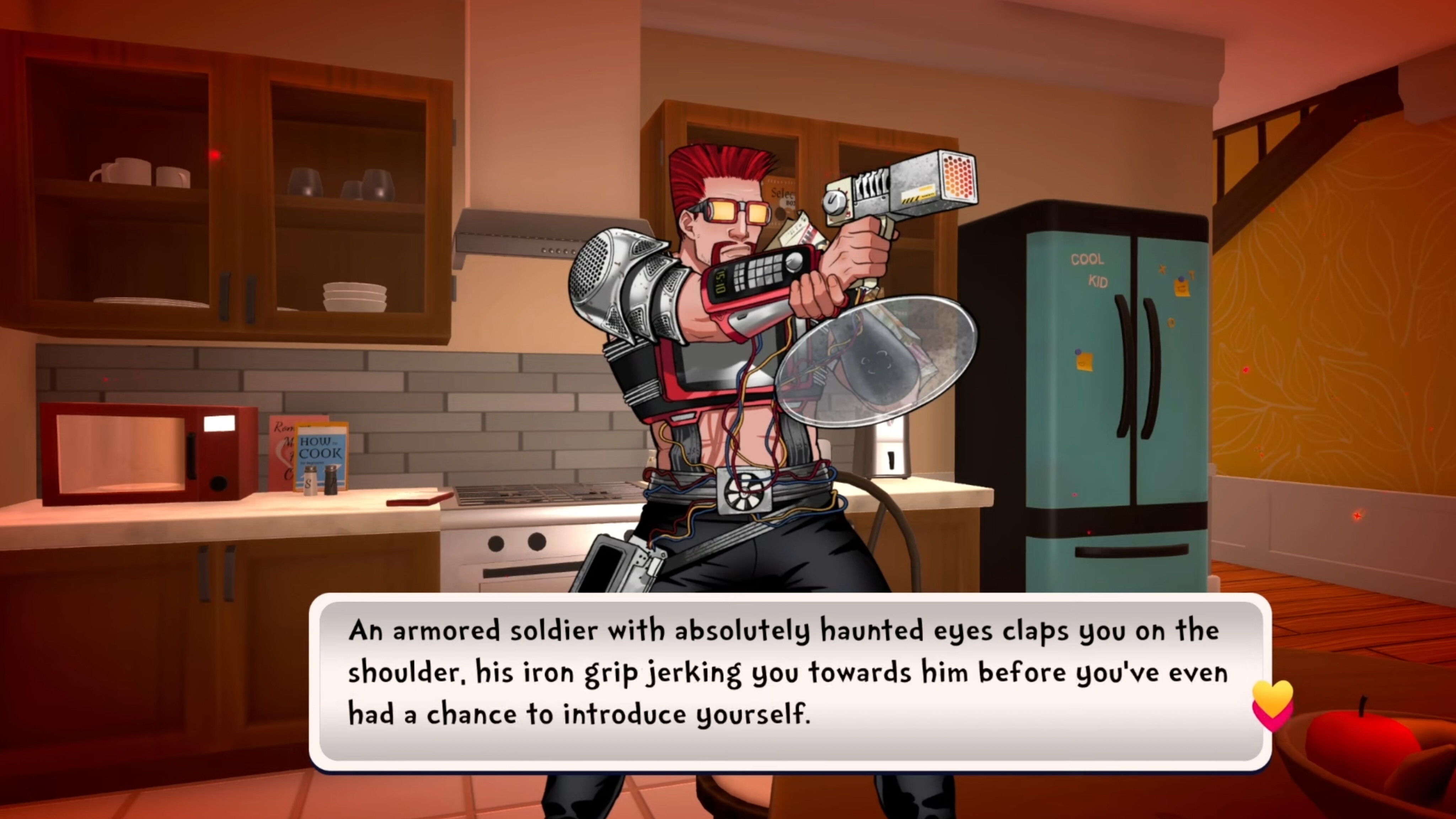 Luke Nukem is a soldier in Date Everything (Image via Team17)
