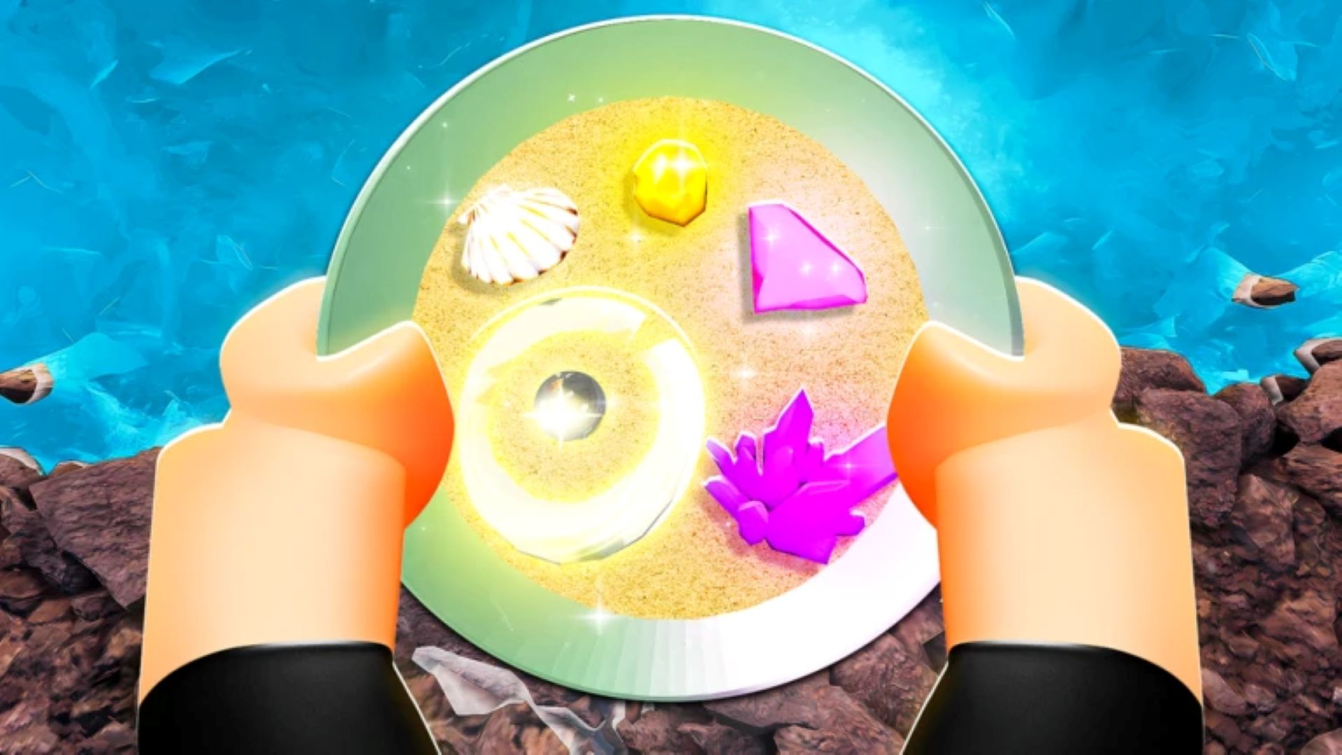 Fortunately, this mining mineral can be spotted in a few areas (Image via Roblox)
