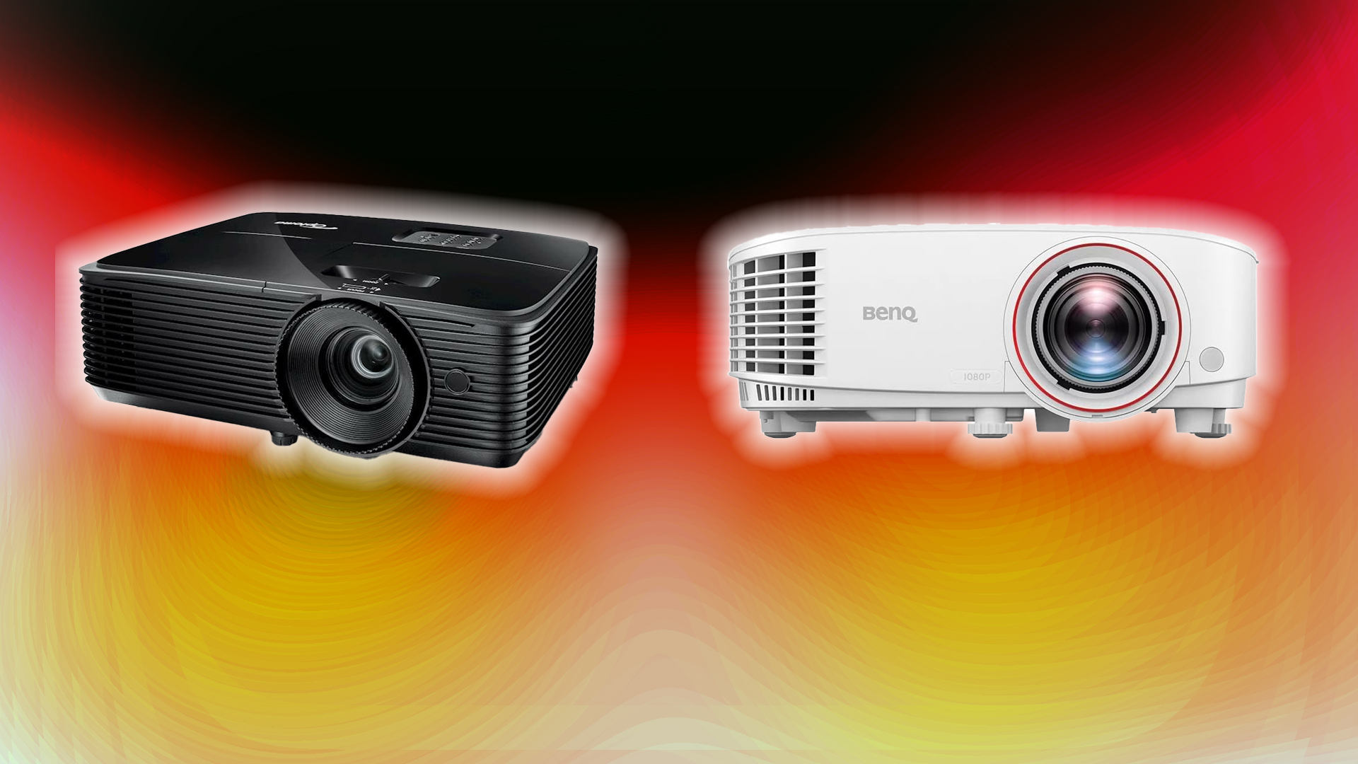 An image showing the two best gaming projectors