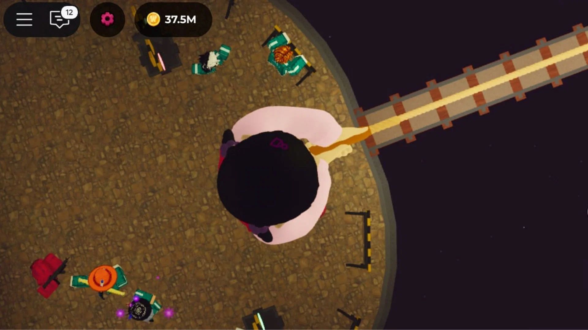 Keeping your balance and getting the timing are key to surviving this challenge (Image via Roblox)