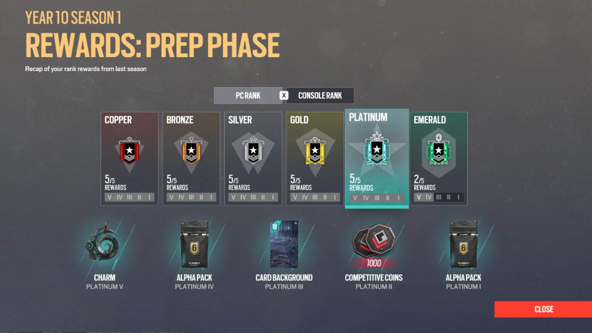 You get Competitive Coins through Ranked and Siege Cup (Source: Ubisoft)