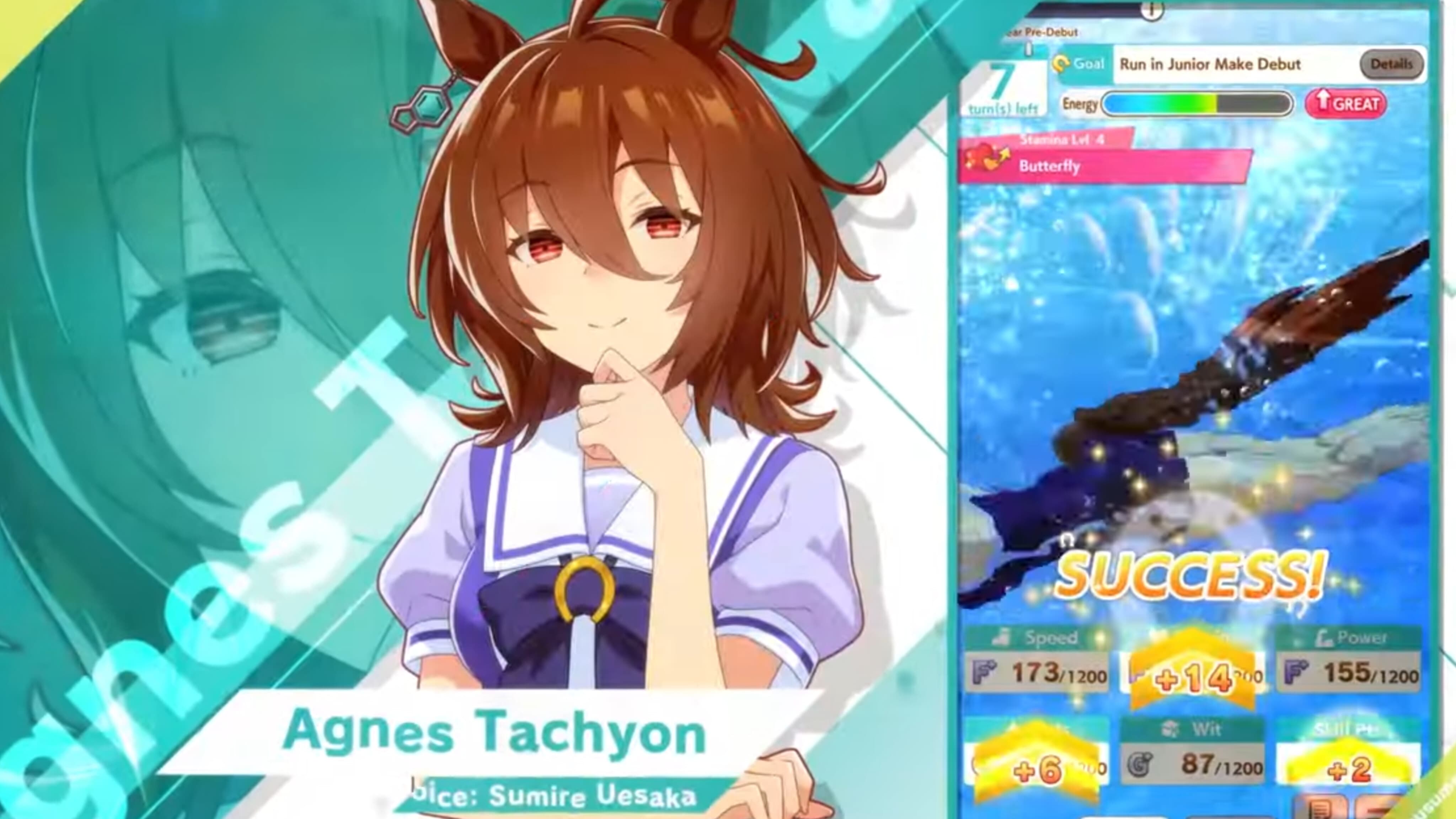 Agnes Tachyon will help you in winning races (Image via Cygames)