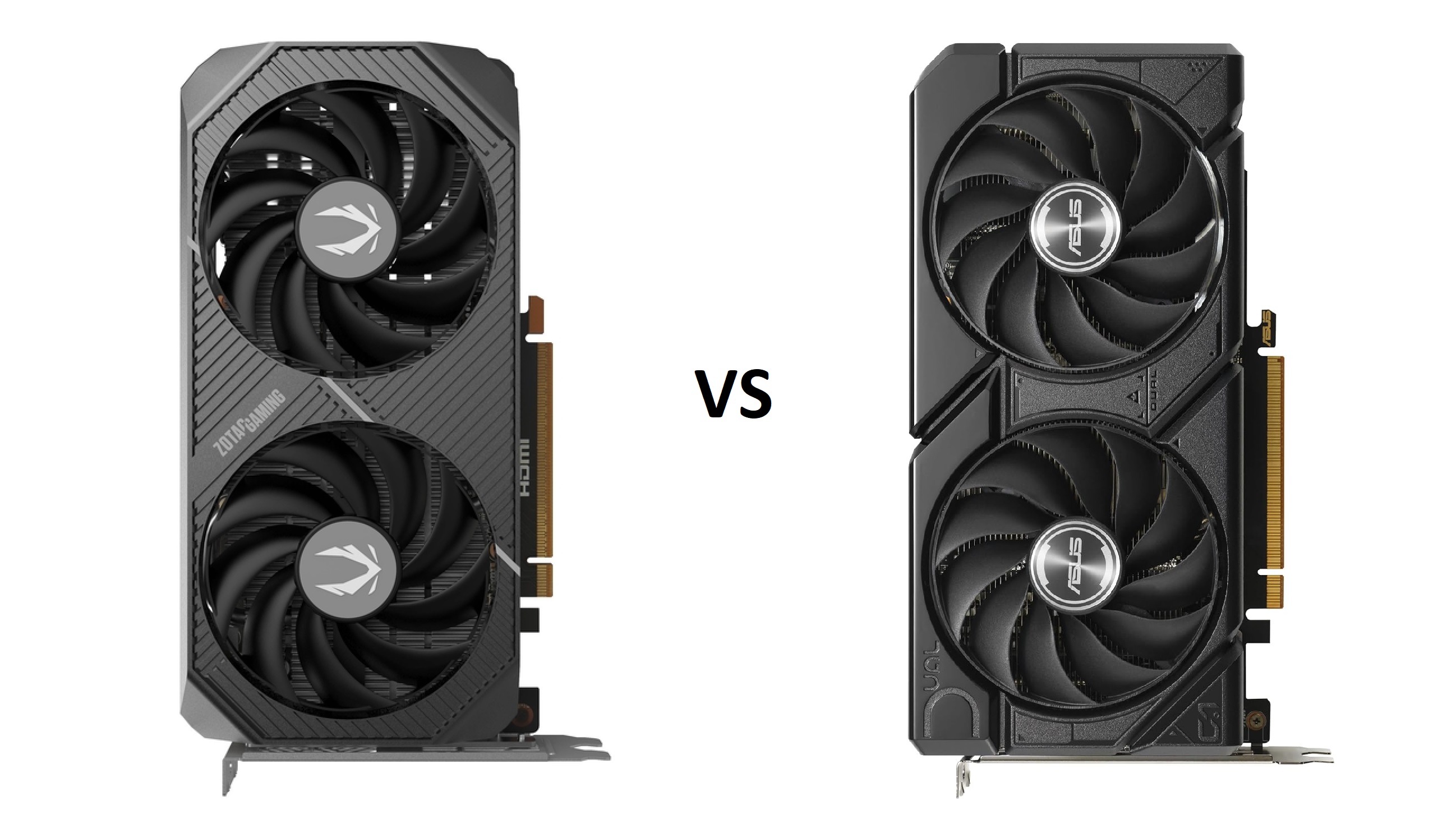 Picture of Zotac RTX 5050 vs ASUS RTX 7600