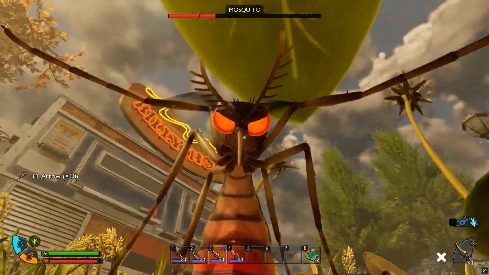 Fight Mosquitos to get the Mosquito Needle in Grounded 2 (Image via Xbox Game Studios | @HeRo2u2/YouTube)